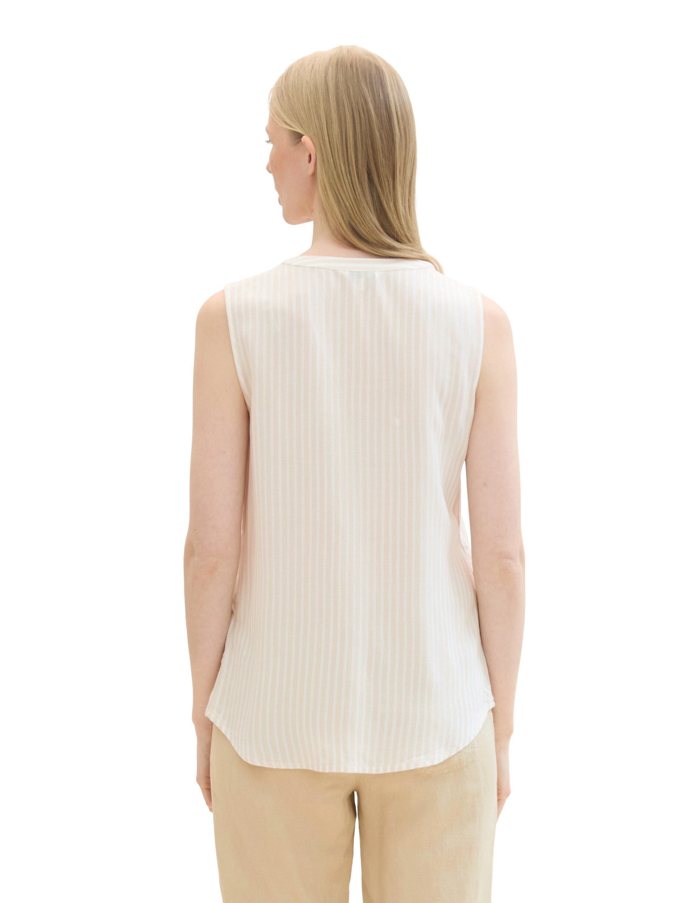 Tom Tailor Shirt gestreept met opgezette borstzakken