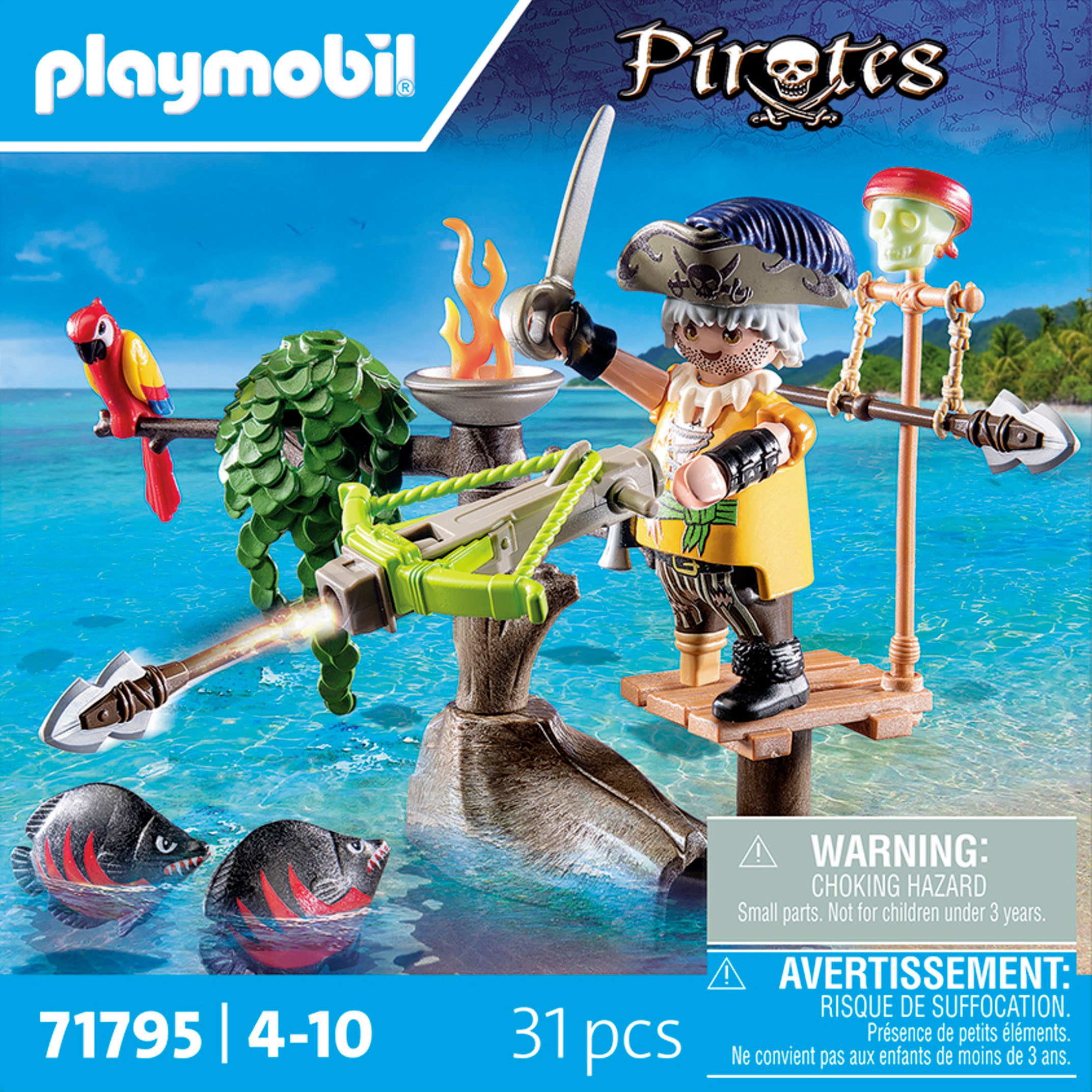 Playmobil® Constructie-speelset Pirat mit Balliste (71795), Playmobil Pirates (31-delig)