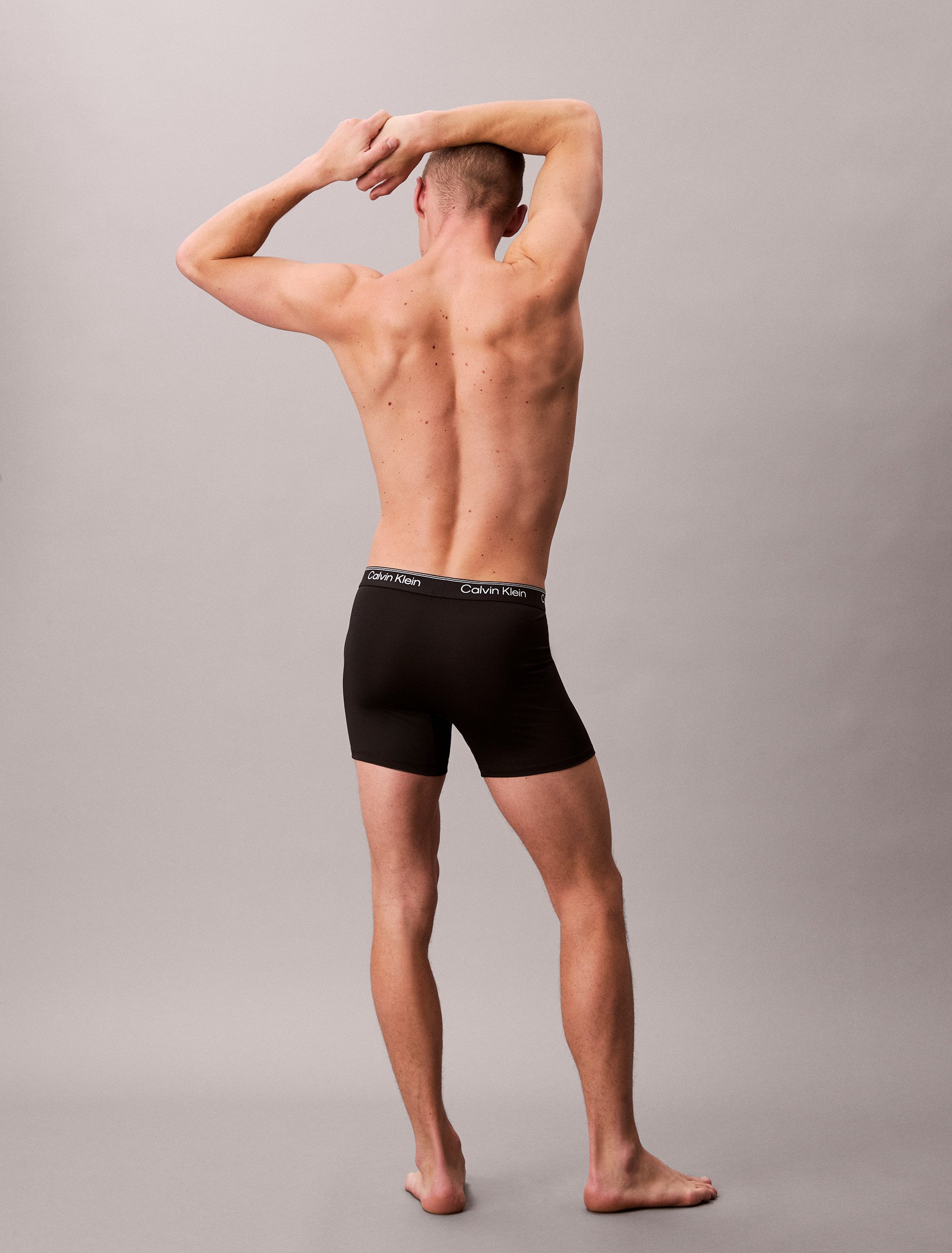 Calvin Klein Boxershort BOXER BRIEF 3PK met langere pijpen & logo-elastische tailleband (Set van 3)