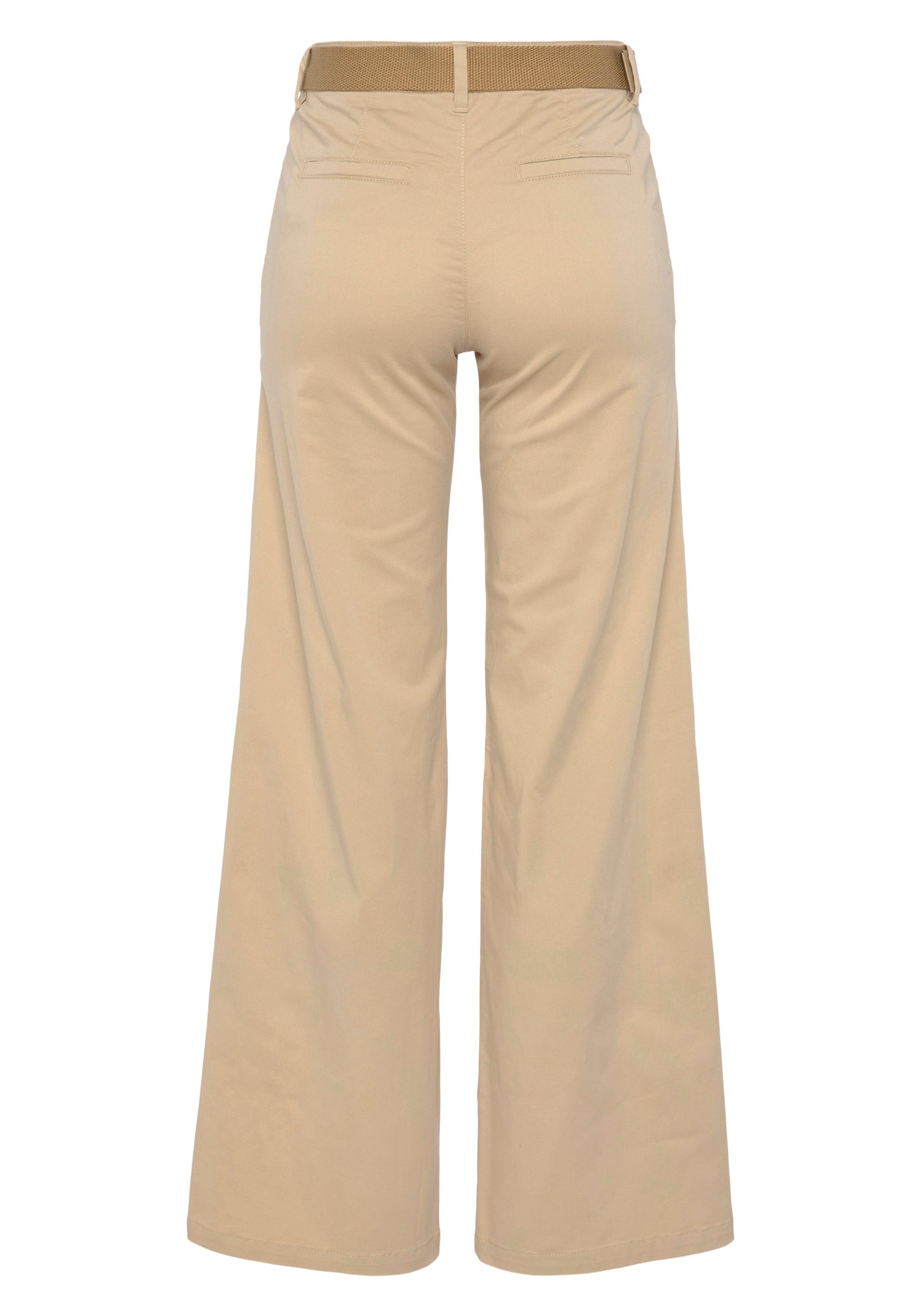 DELMAO Chino met bijpassende riem (set, 2-delig, Met riem)