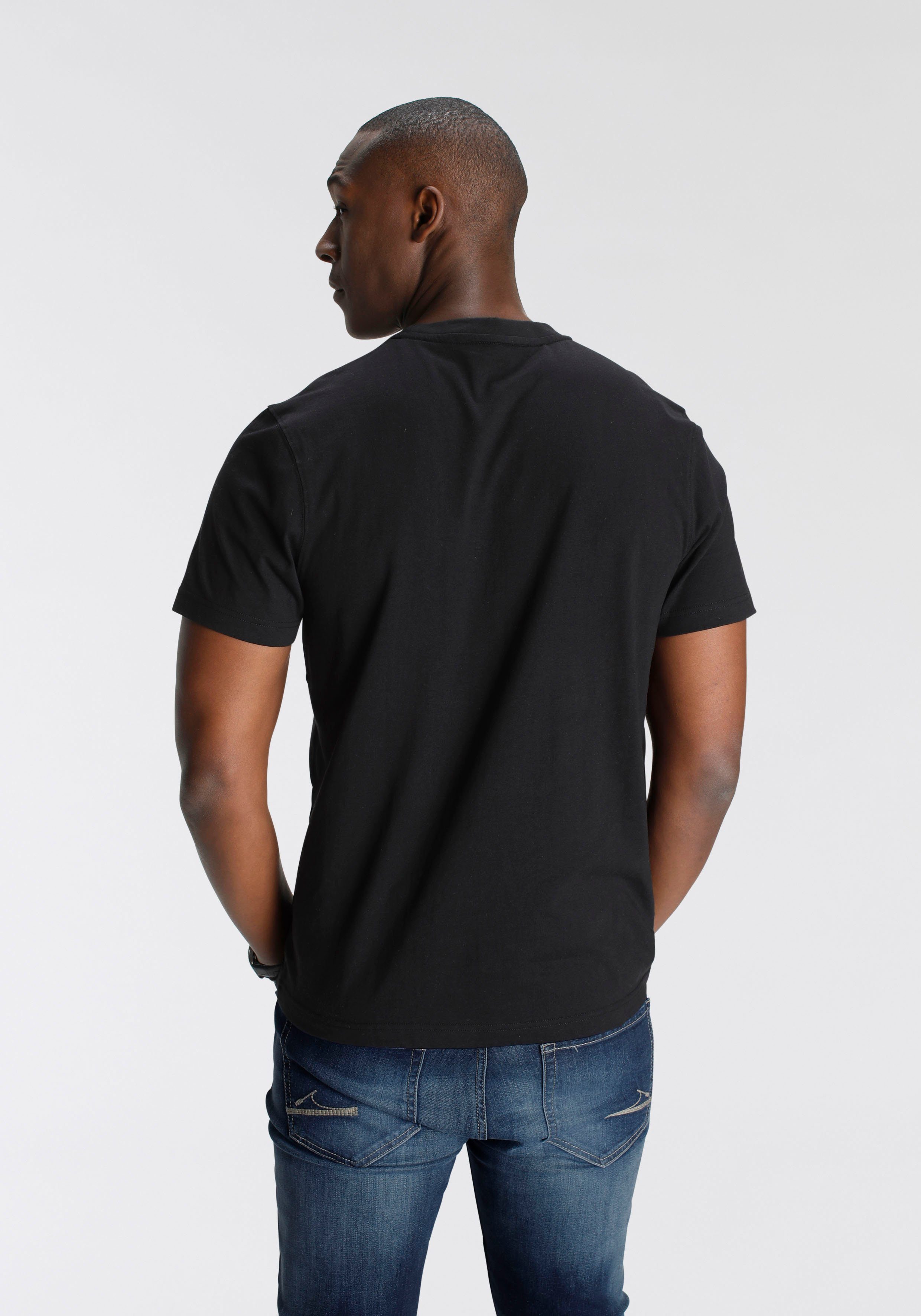 DELMAO T-shirt Korte mouw, bedrukt, ronde hals, van katoen