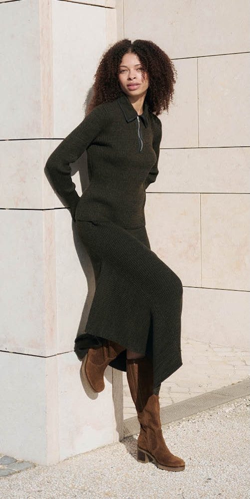 Gabor Laarzen Milano blokhak, lange laars, ritslaars in g-wijdte