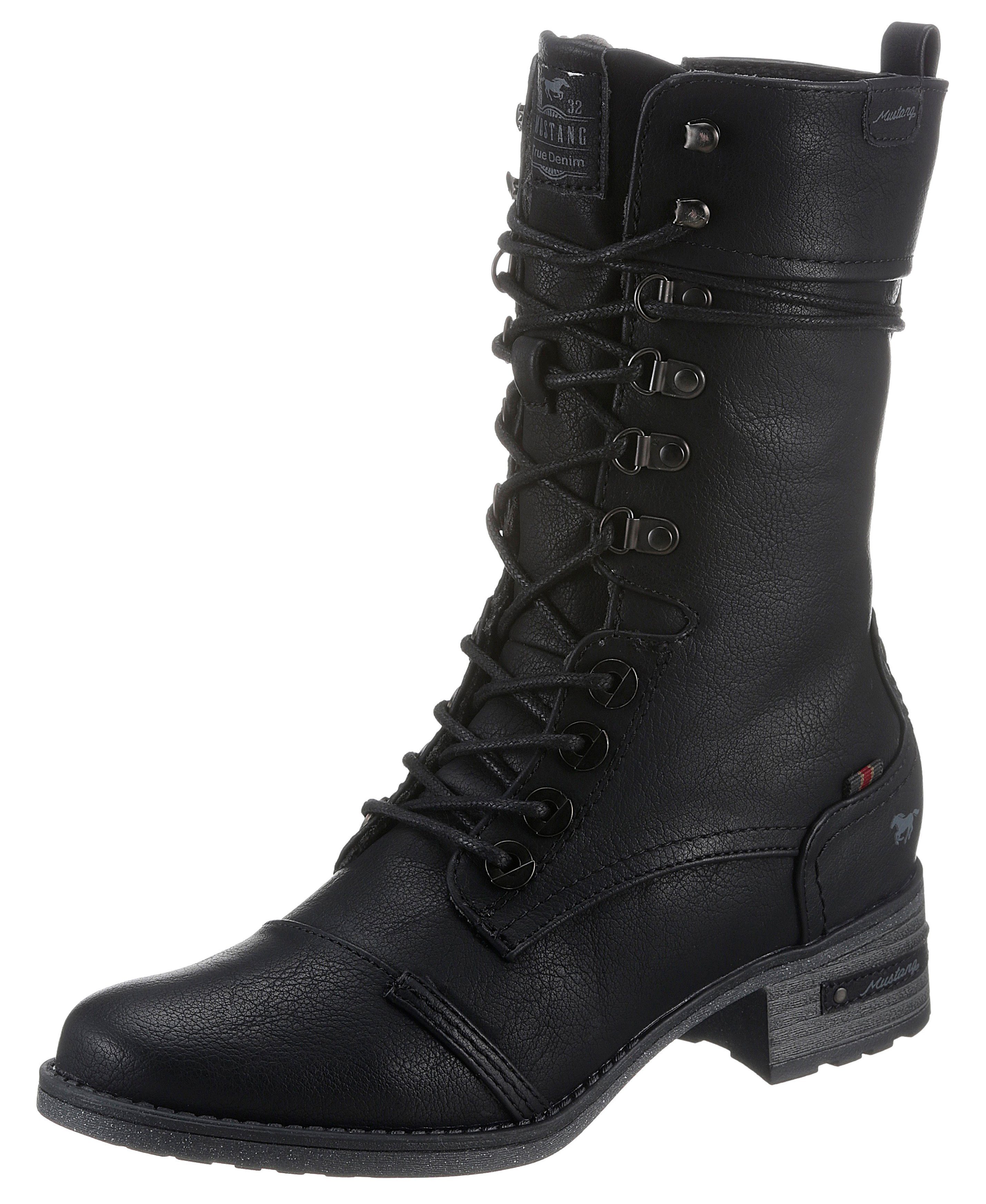 Mustang Shoes Veterlaarzen met praktische rits aan de binnenkant