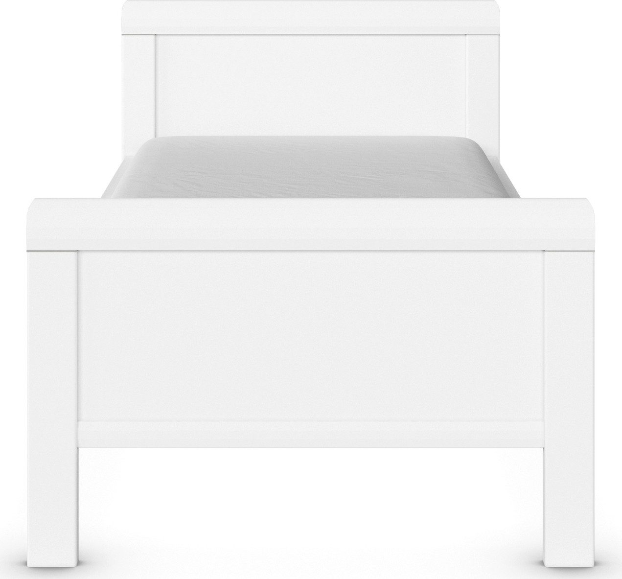 rauch Bed Eenpersoons Stollenbed EVELYN in comfortabele hoogte van houtmateriaal in elegante stijl made in germany