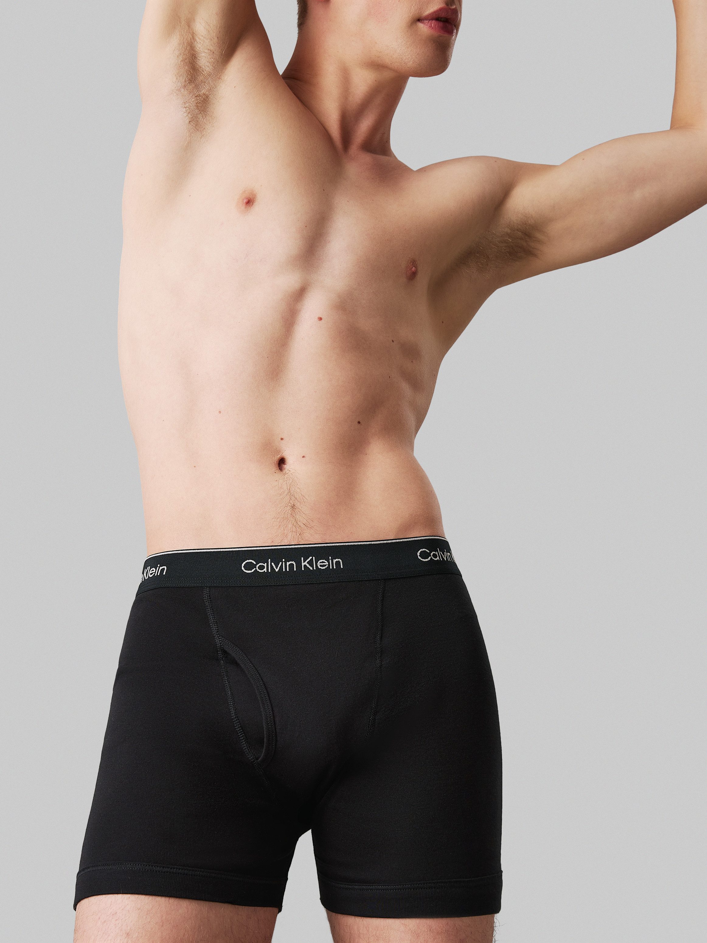 Calvin Klein Boxershort BOXER BRIEF 3PK met logo-elastische tailleband (3 stuks) (Set van 3)