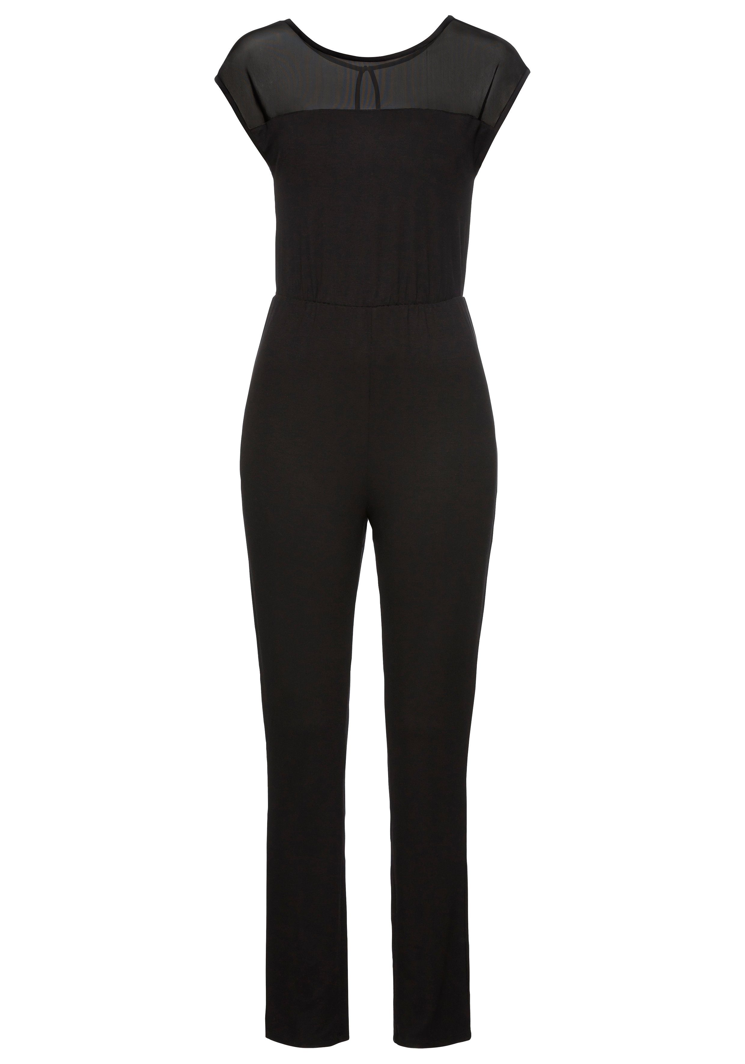 Melrose Jumpsuit met mesh-detail in de uitsnijding nieuwe collectie