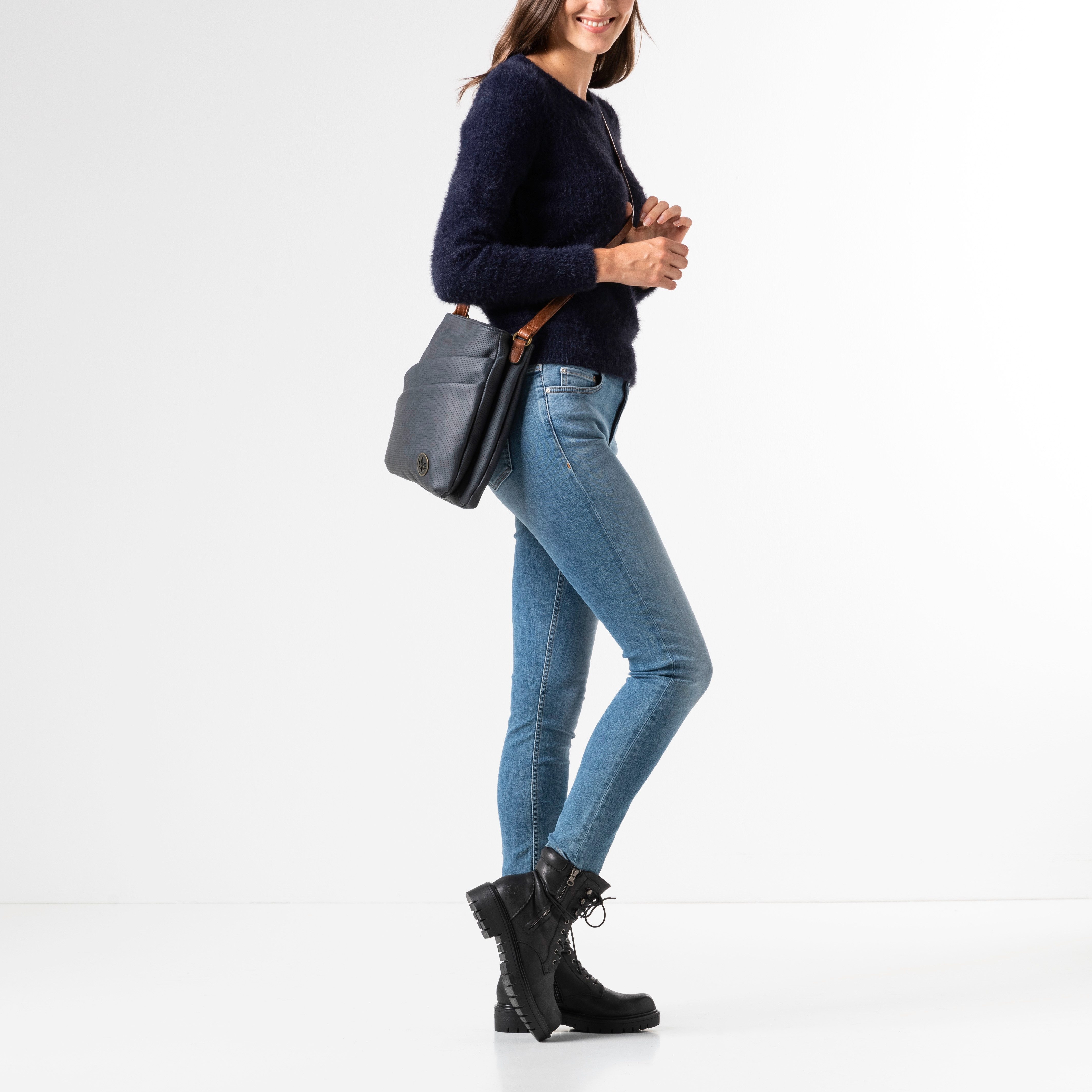 Rieker Schoudertas Schoudertas, dames handtas met twee hoofdvakken