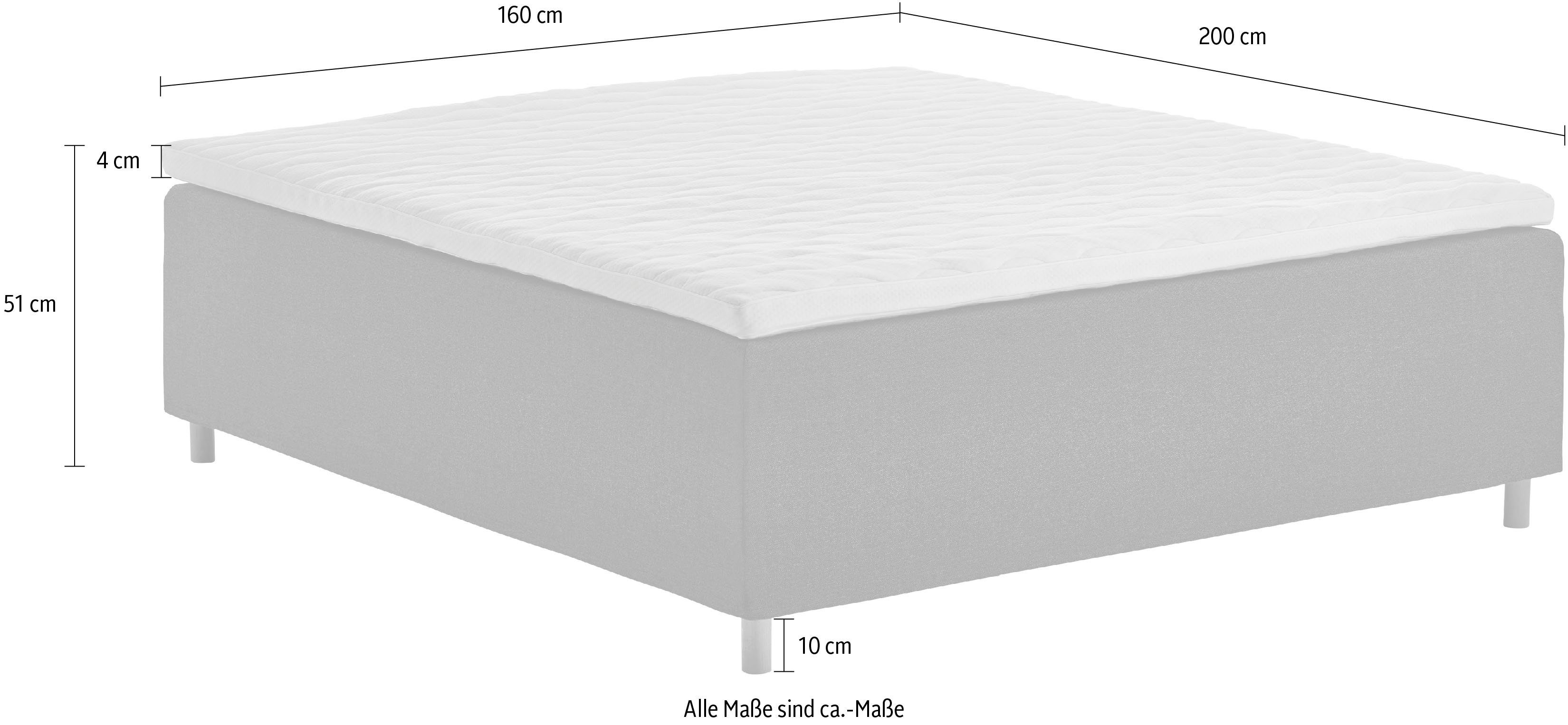 Home affaire Boxspring Thorsby Boxbed zonder hoofdbord, vrij plaatsbaar, voor schuine plafonds