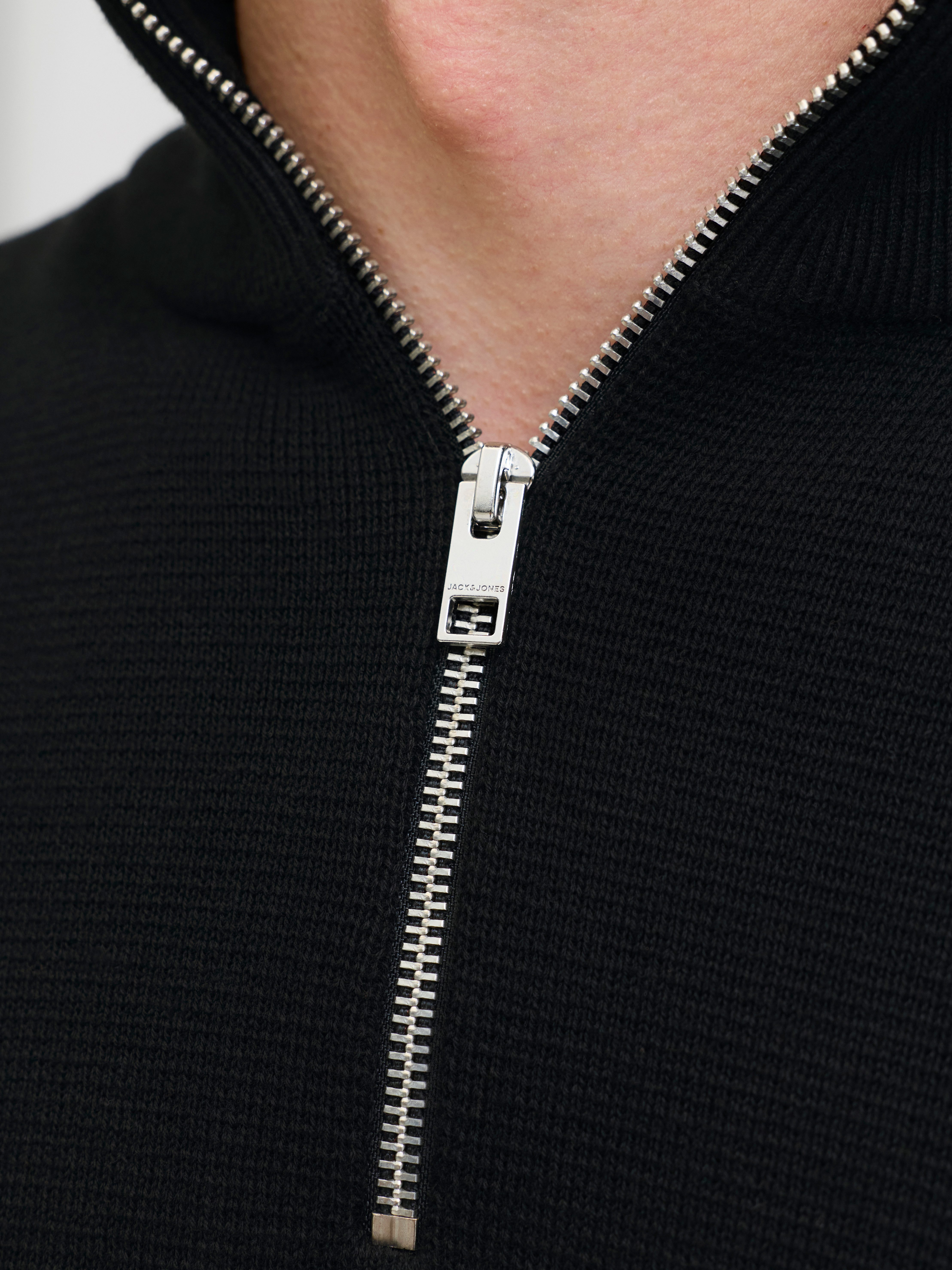 Jack & Jones Schipperstrui JPRBLAMILANO STITCH KNIT HALF ZIP SN