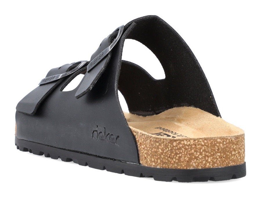 Rieker Slippers , zomerschoen, slippers, pantoffel, met twee klittenbandsluitingen