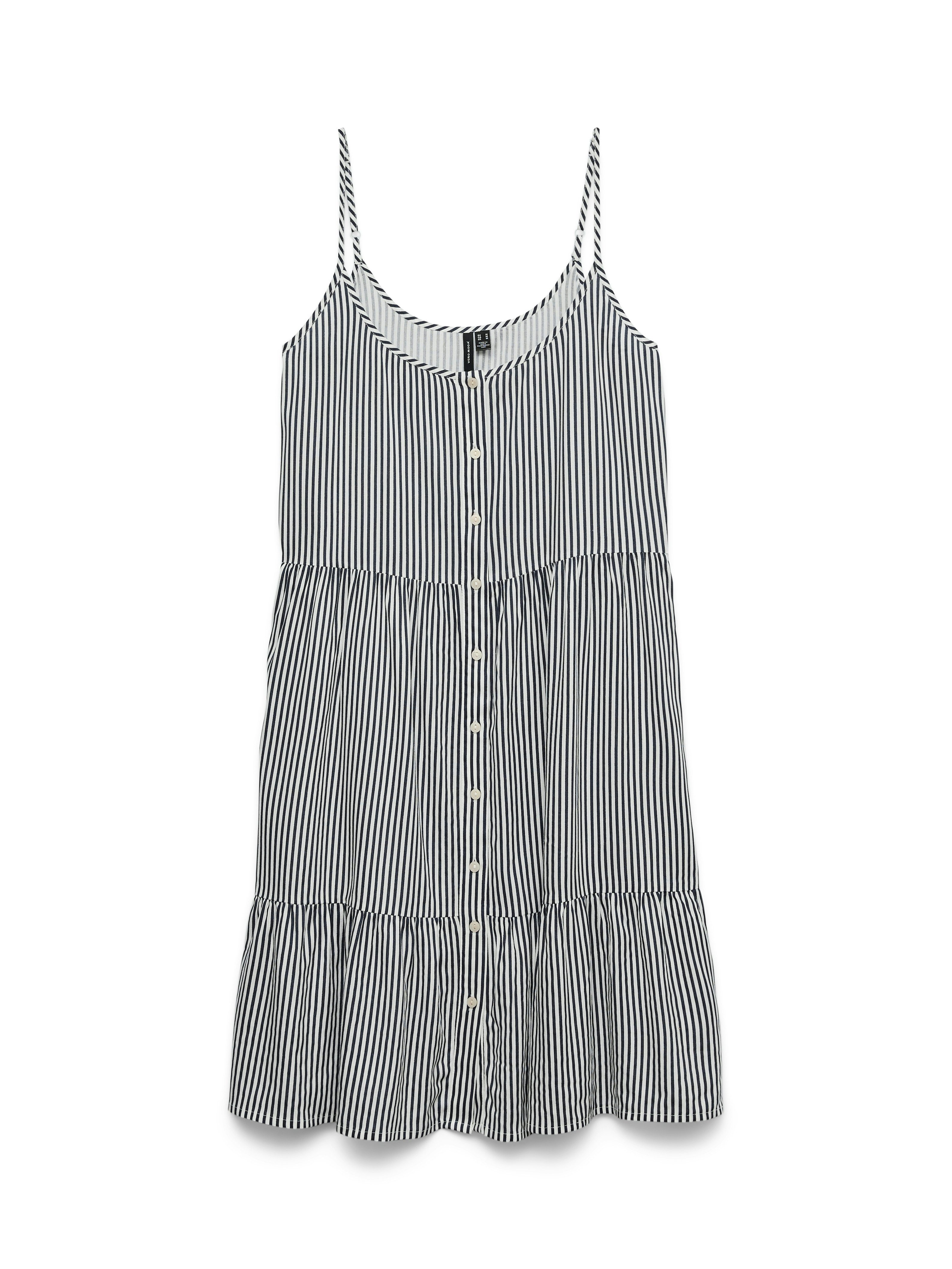 Vero Moda Jurk met bandjes VMBUMPY SHORT SINGLET DRESS WVN GA NOOS