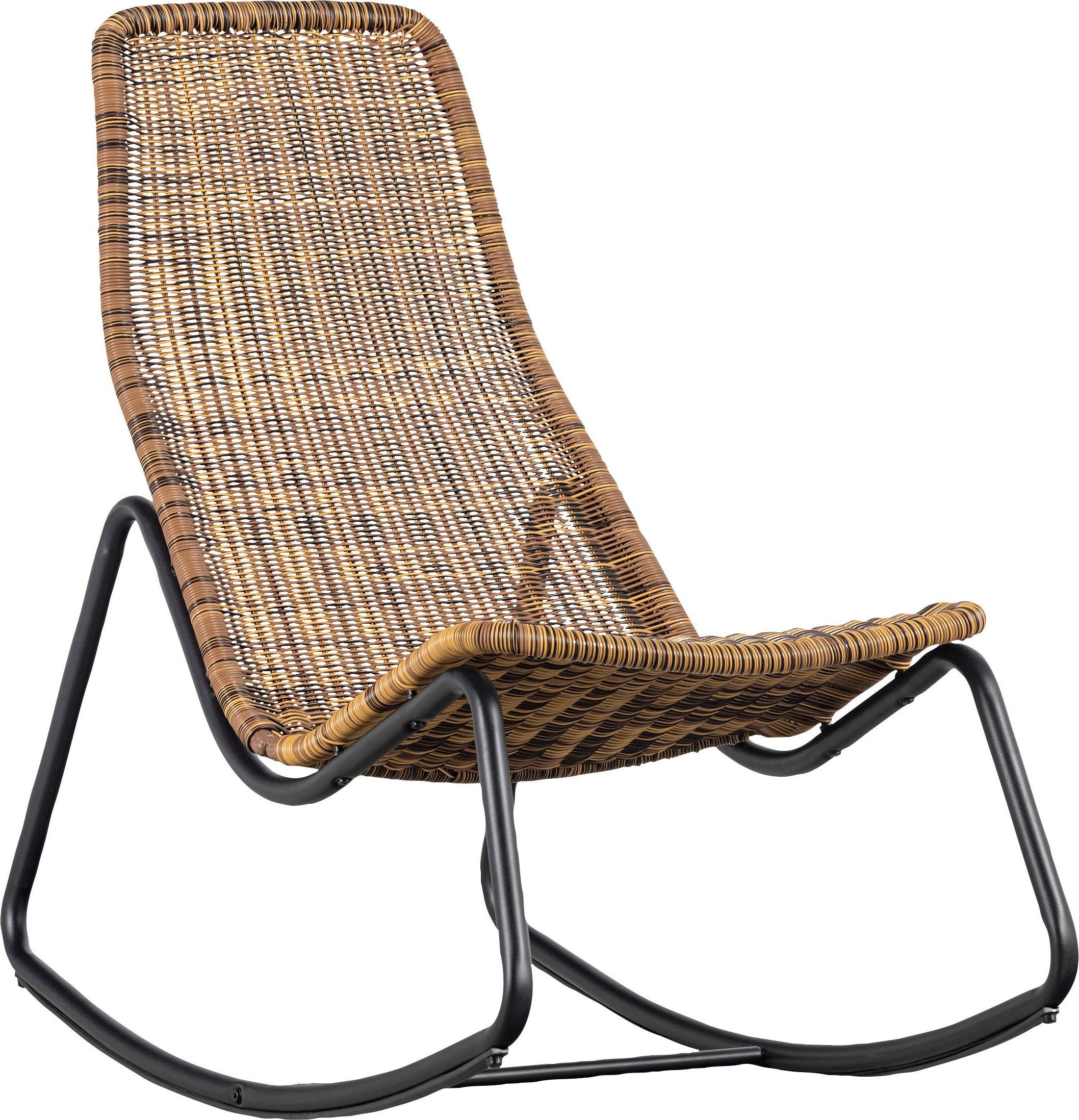 WOOOD Tuinstoel TOMS geschikt voor binnen- en buitenruimtes, h 97 cm x b 51 cm (1 stuk) tuinstoelen geel