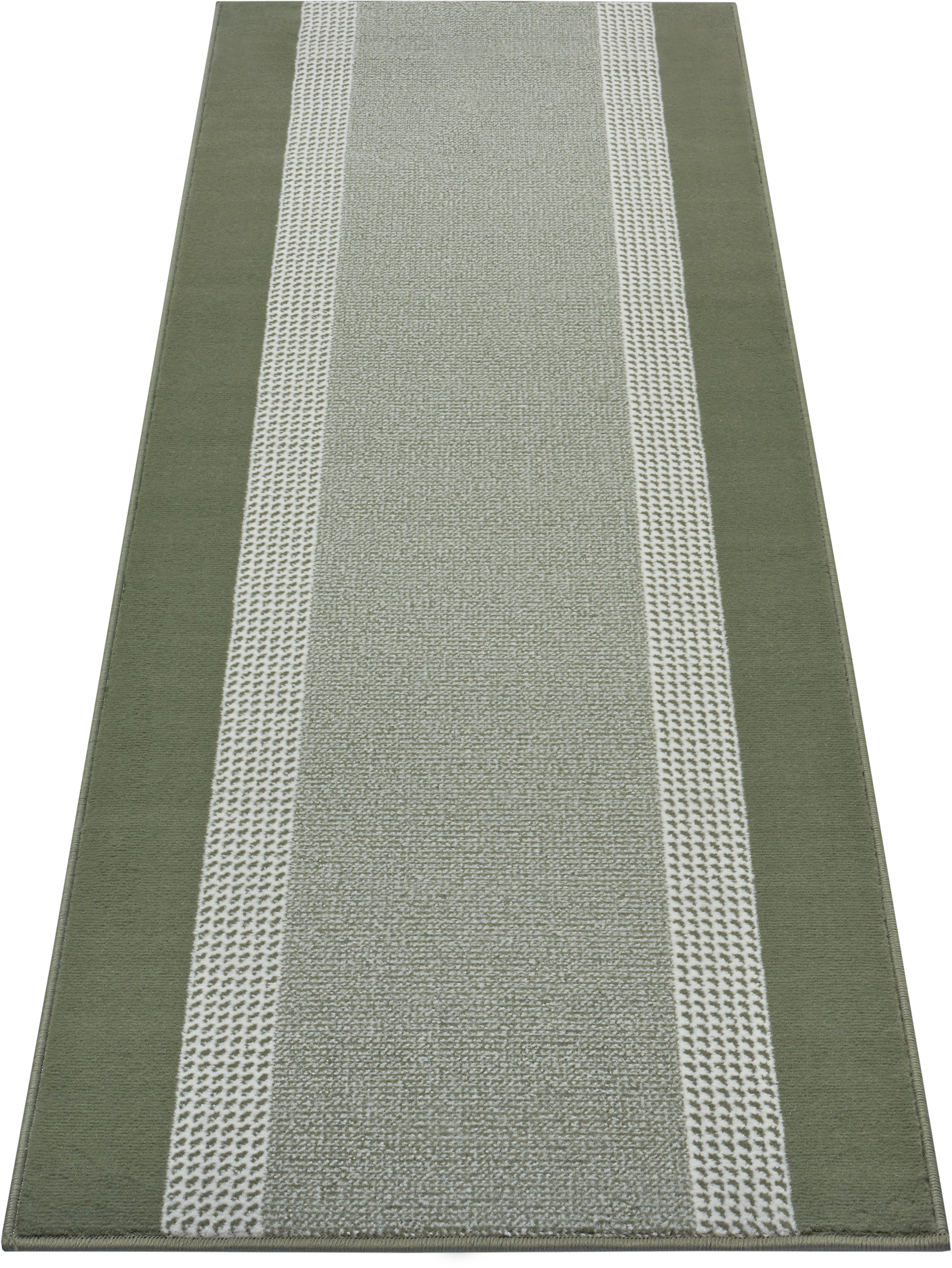 Design loper Band - groen 80x300 cm