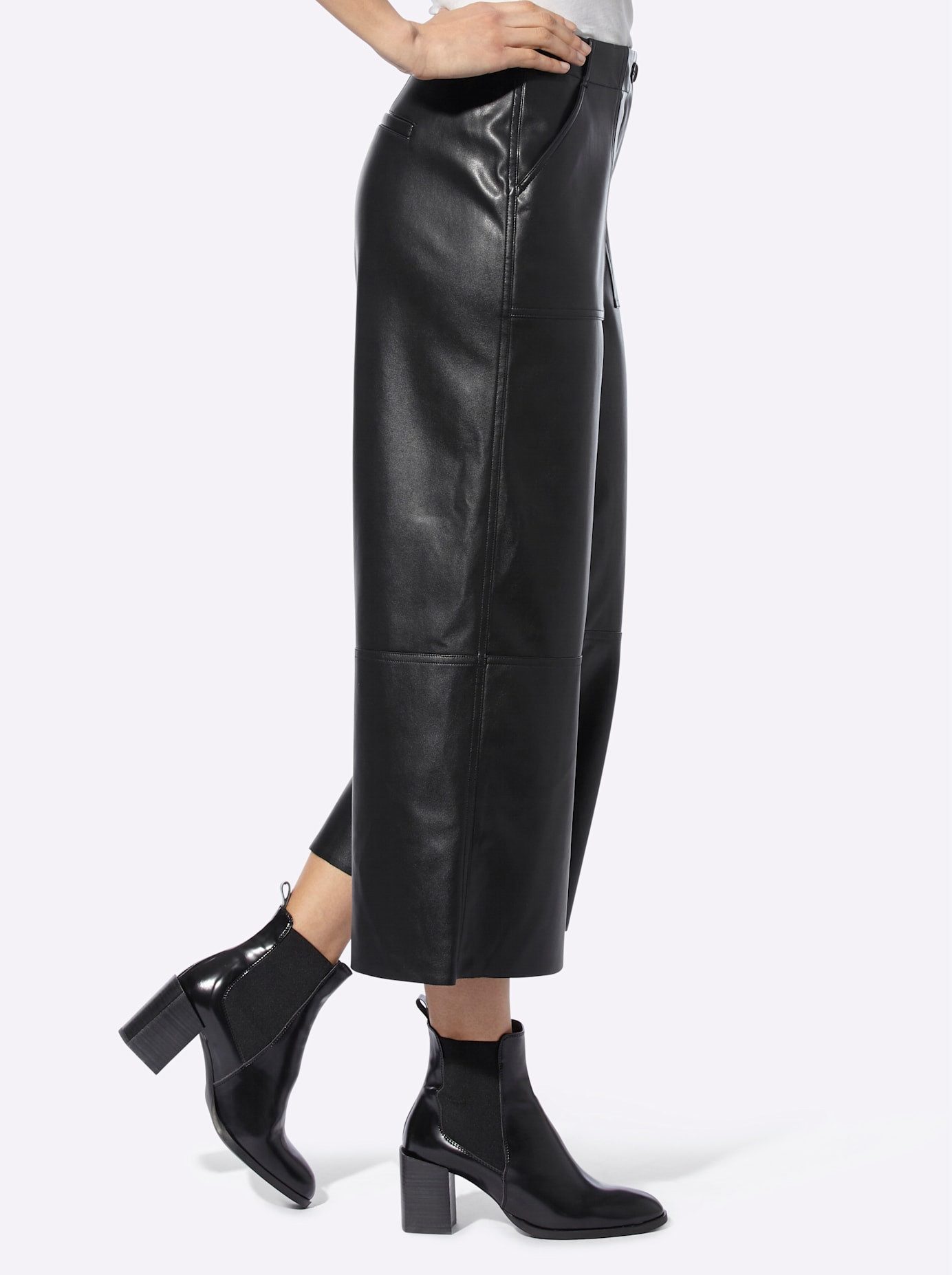 heine Imitatieleren broek