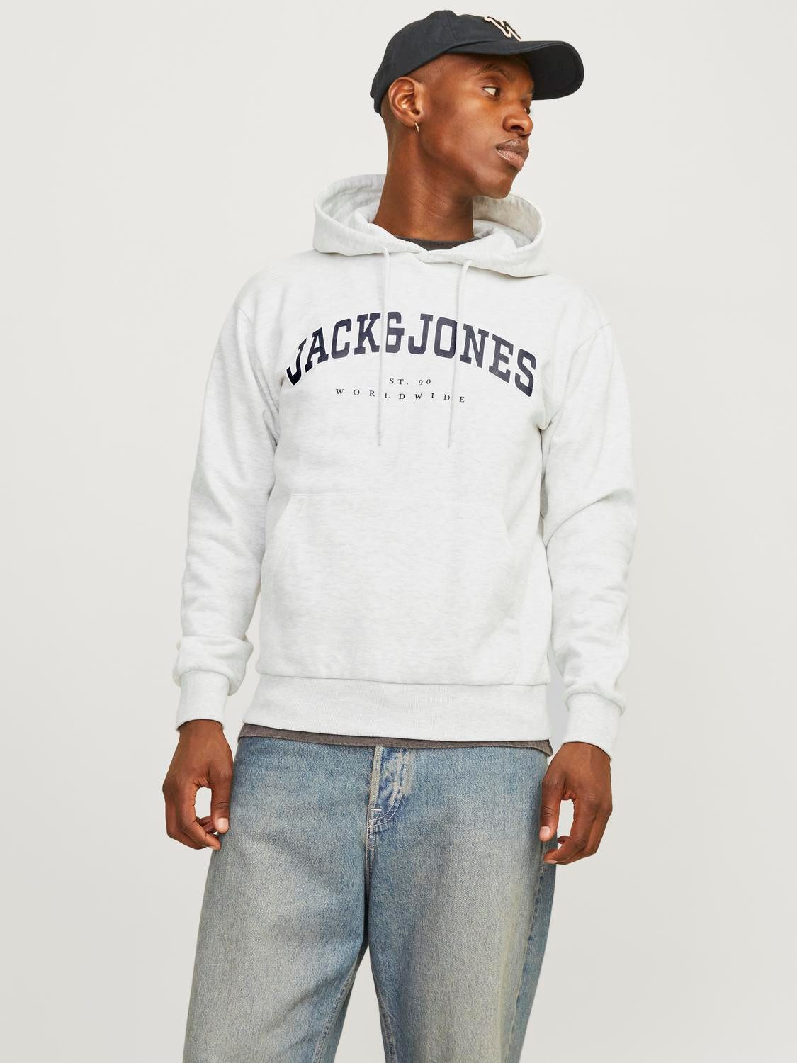 Jack & Jones Hoodie JJECALEB VARSITY SWEAT HOOD NOOS