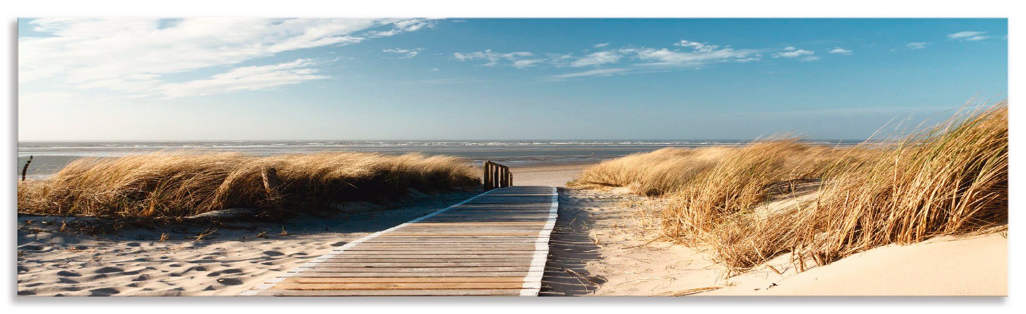 Artland Keukenwand Noordzeestrand op Langeoog - pier zelfklevend in vele maten - spatscherm keuken achter kookplaat en spoelbak als wandbescherming tegen vet, water en vuil - achte