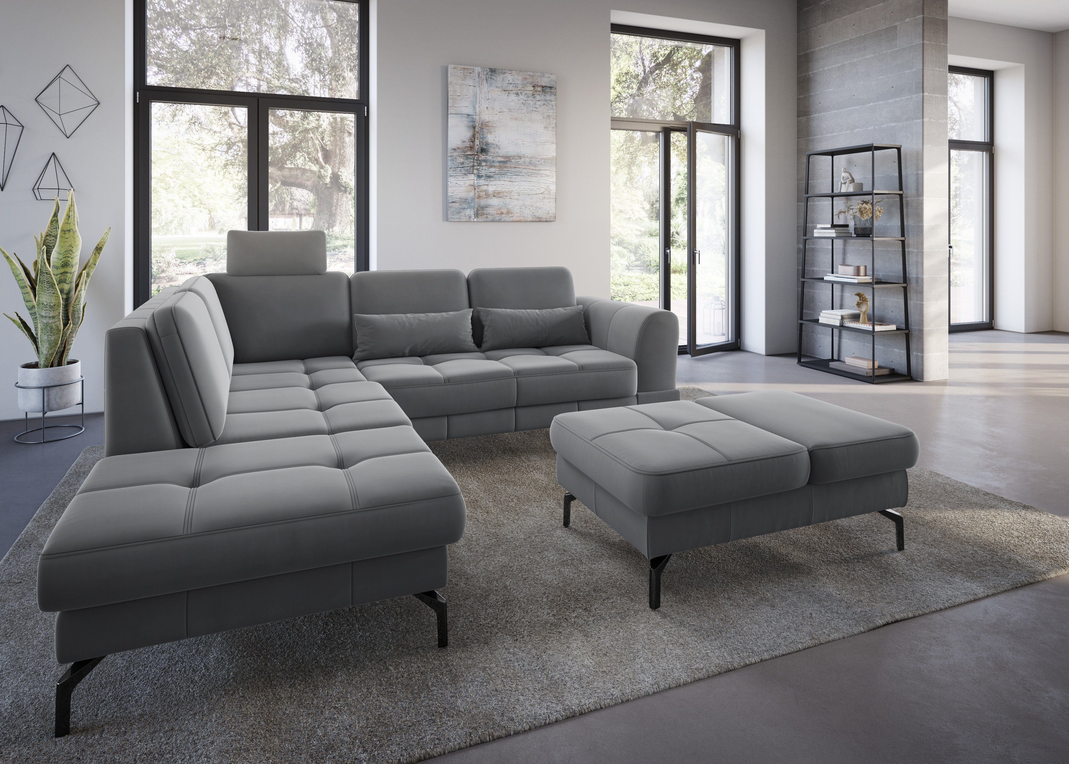 sit&more Hocker Bendigo met inklapfunctie, bodemvrijheid 15 cm, naar keuze in 2 pootkleuren