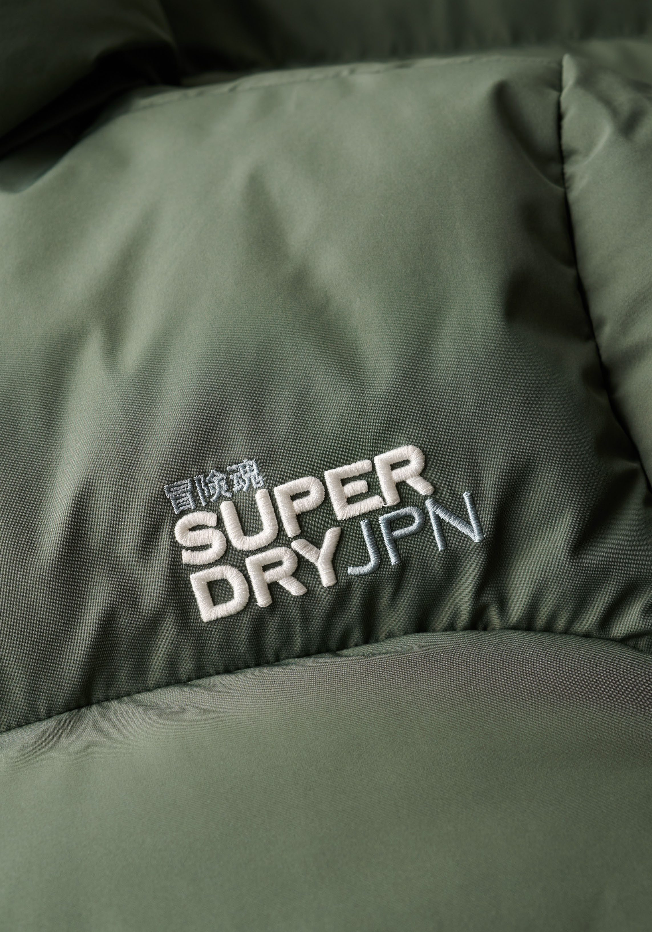 Superdry Gewatteerde jas HOODED LONGLINE SPORTS PUFFER