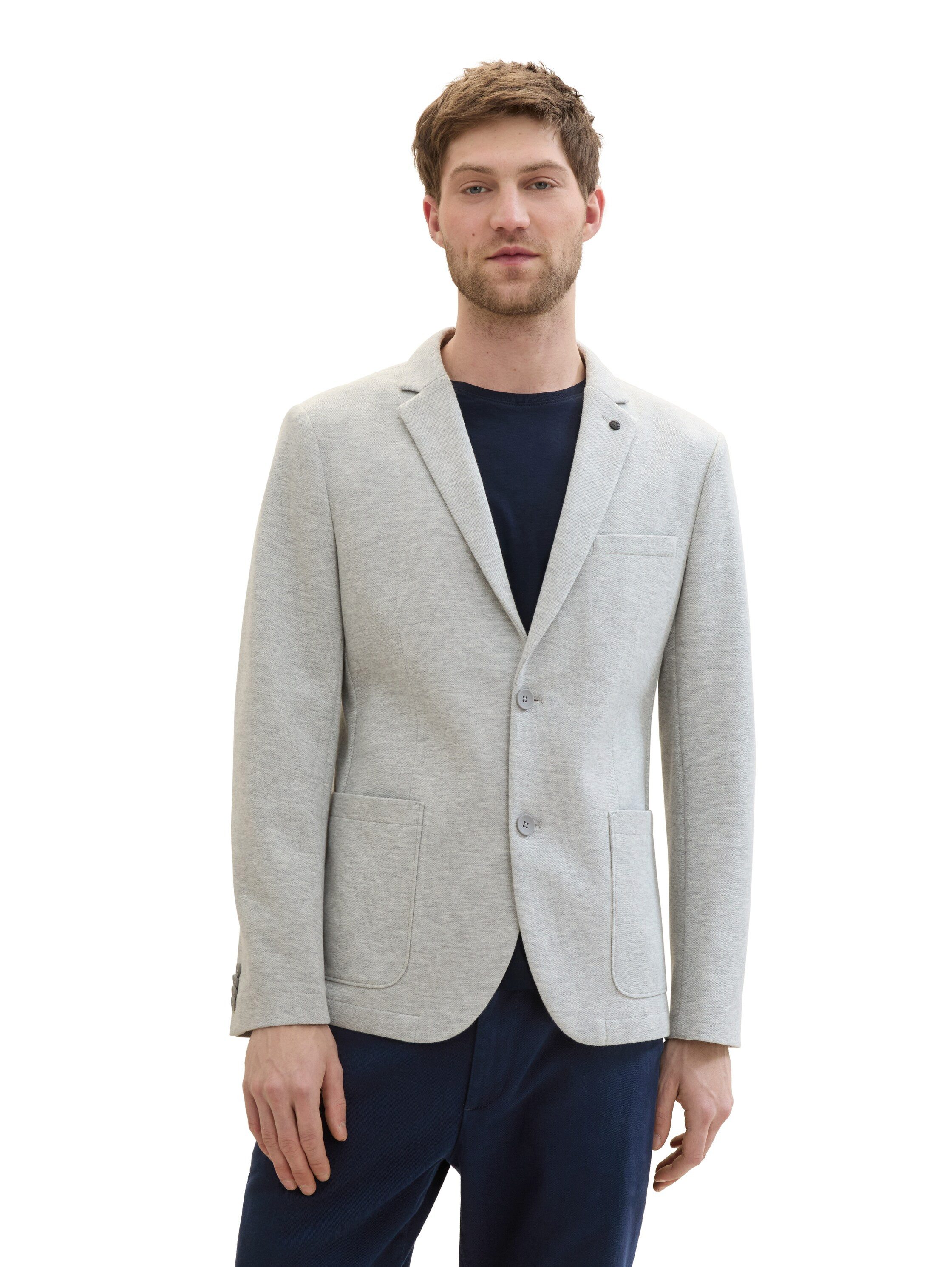 Tom Tailor Colbert met steekzakken heren colberts & blazers maat 50 grijs