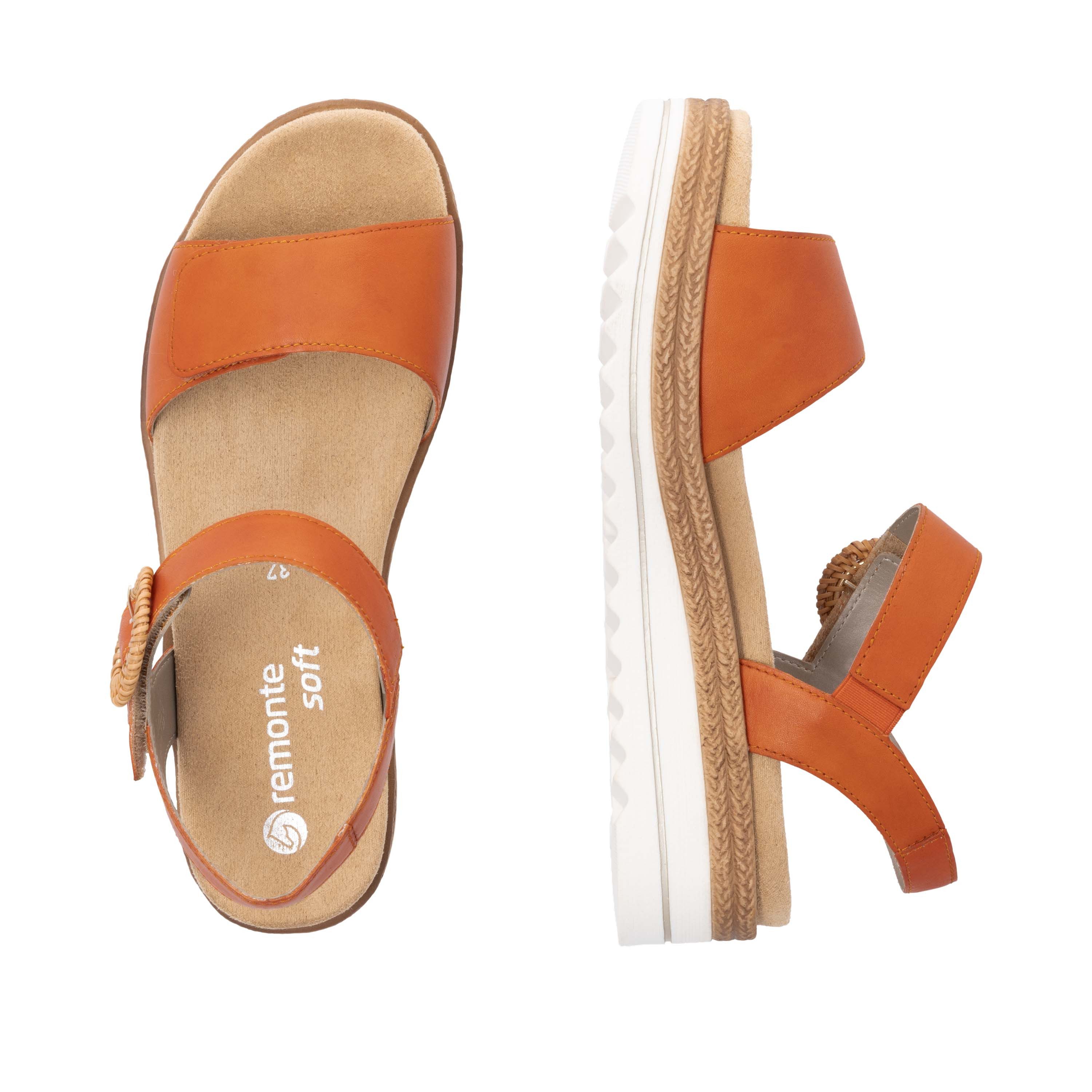 Remonte Sleehaksandaaltjes , zomerschoen, sandalen met bandjes en praktische klittenbandsluitingen