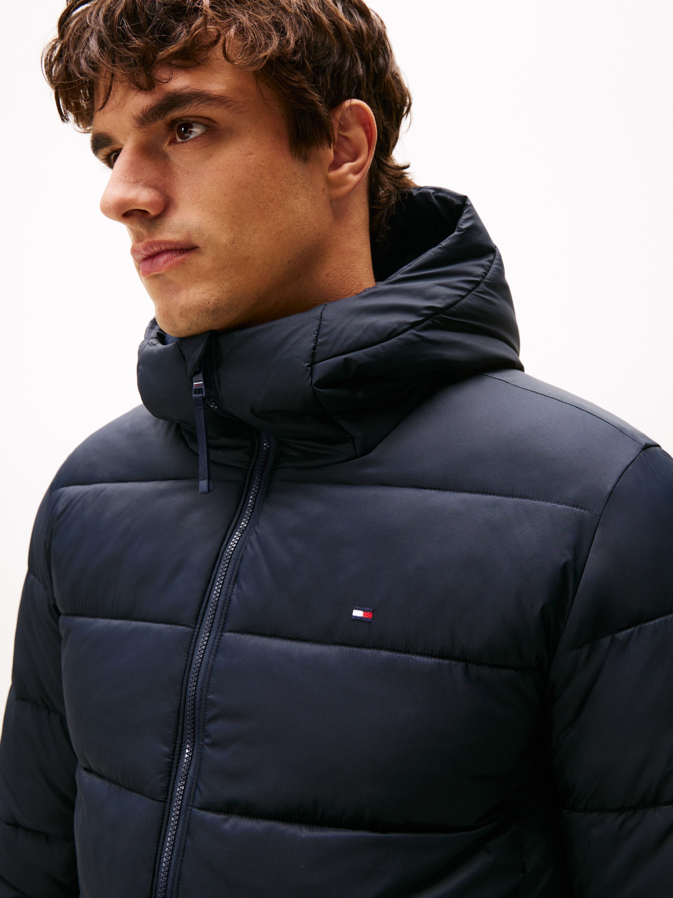Tommy Hilfiger Gewatteerde jas MID WEIGHT HOODED JACKET