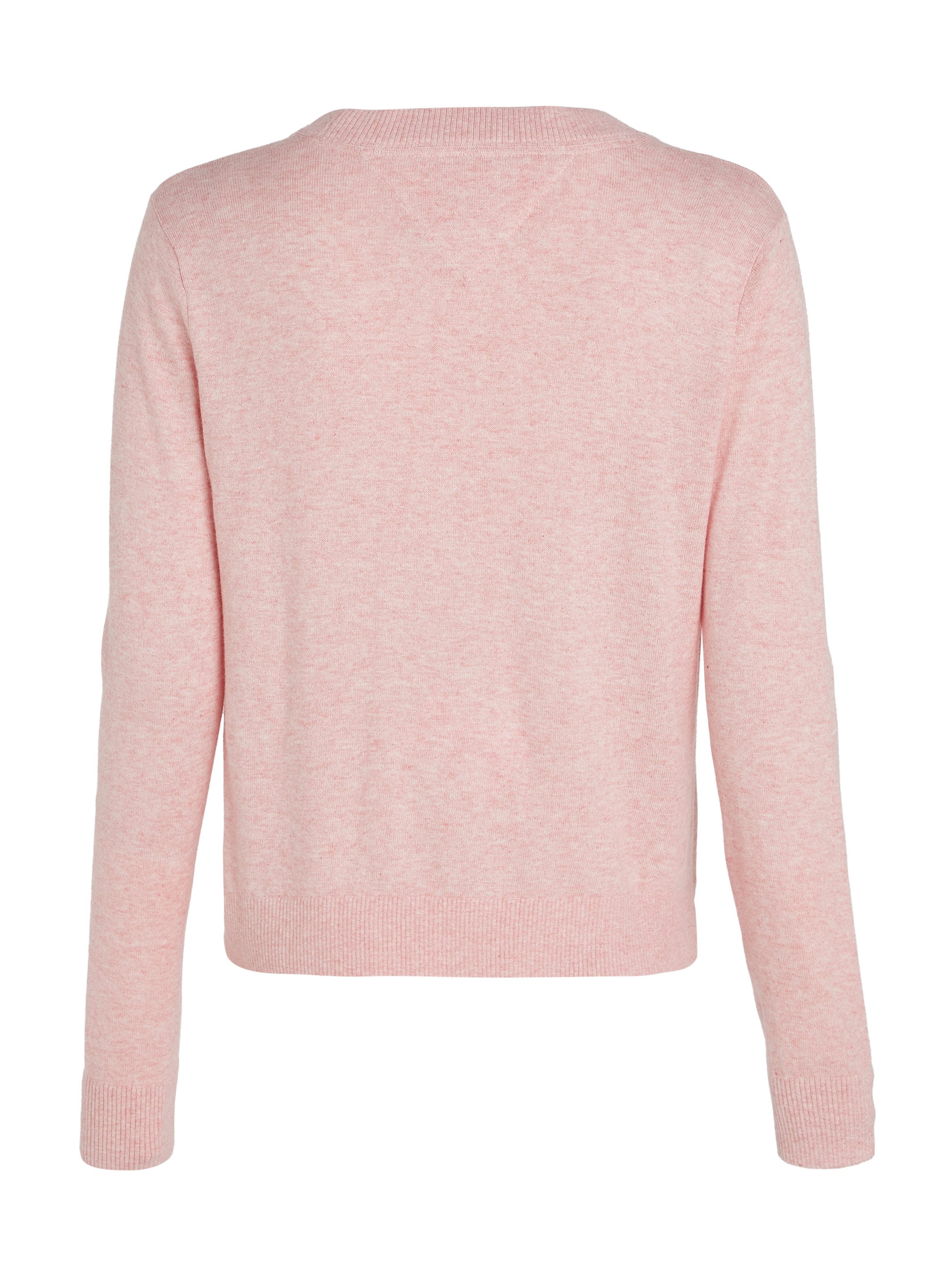 TOMMY JEANS Gebreide trui TJW ESSENTIAL VNECK SWEATER EXT