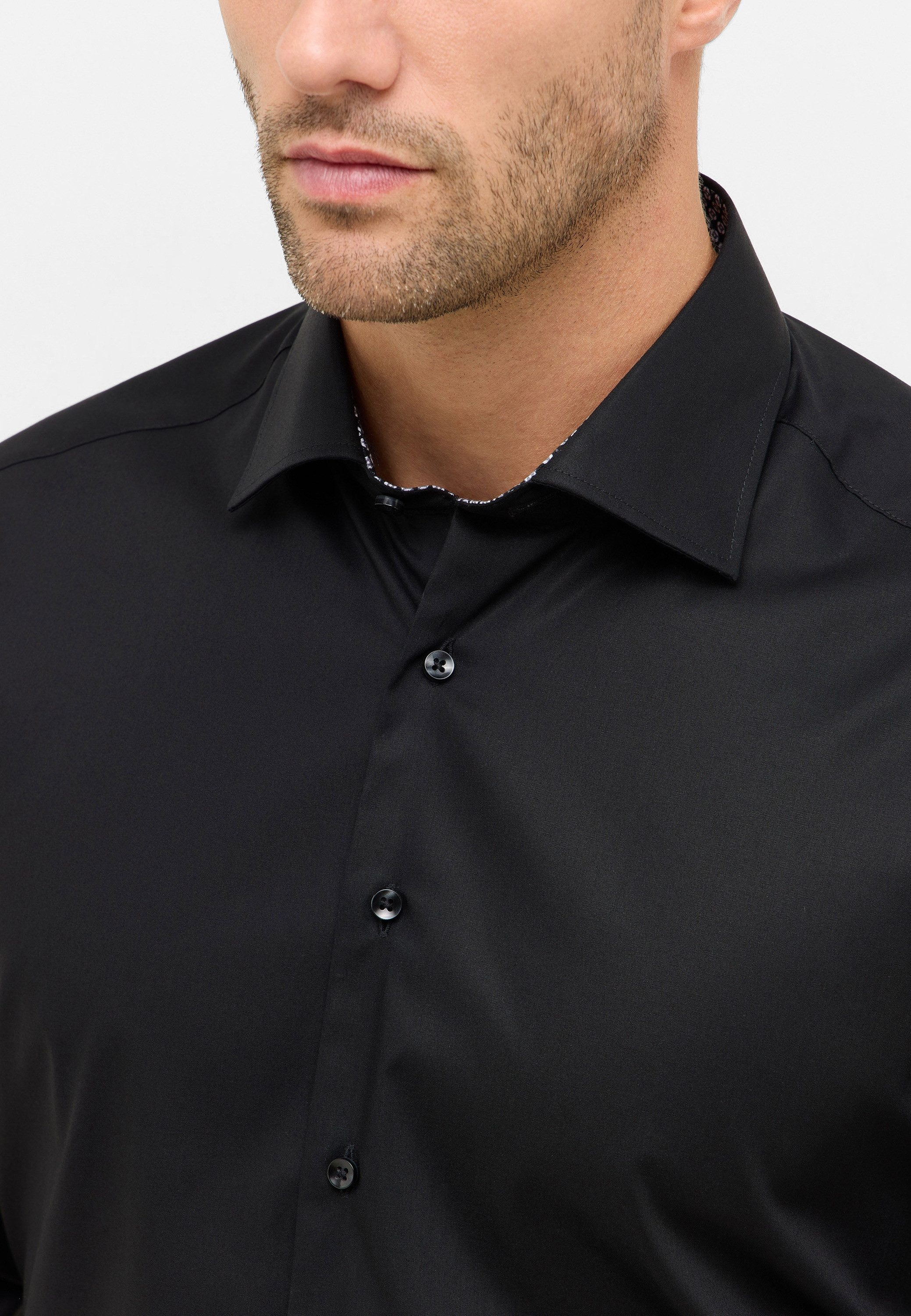 Eterna Overhemd met lange mouwen MODERN FIT NON IRON (strijkvrij)