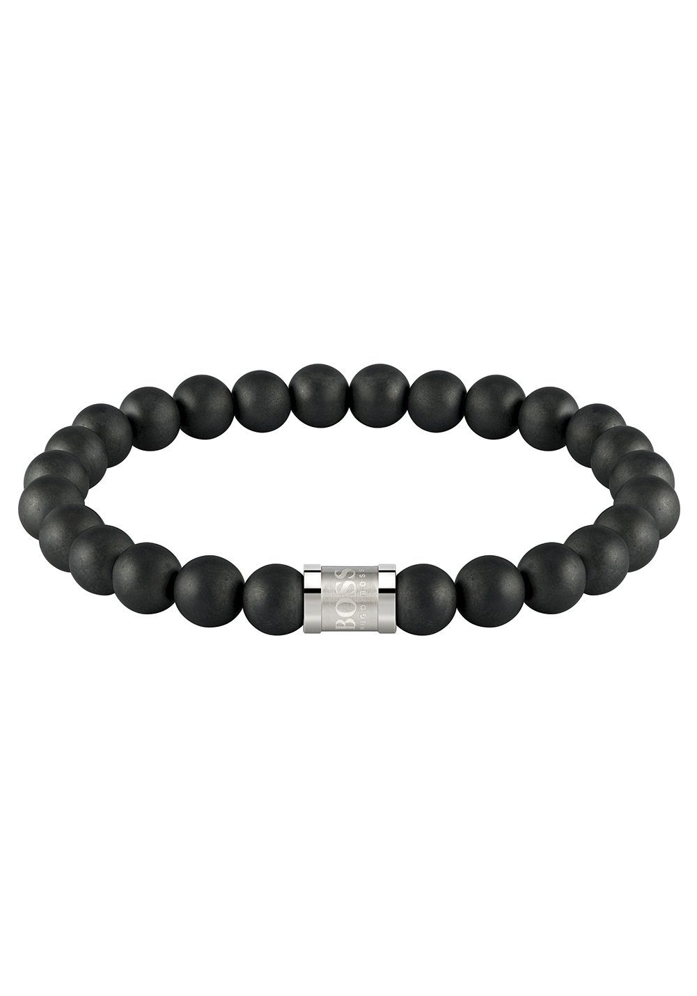 Boss Armband Sieraad roestvrij staal armbanden beadarmband BEADS FOR HIM heren armbanden maat M zwart