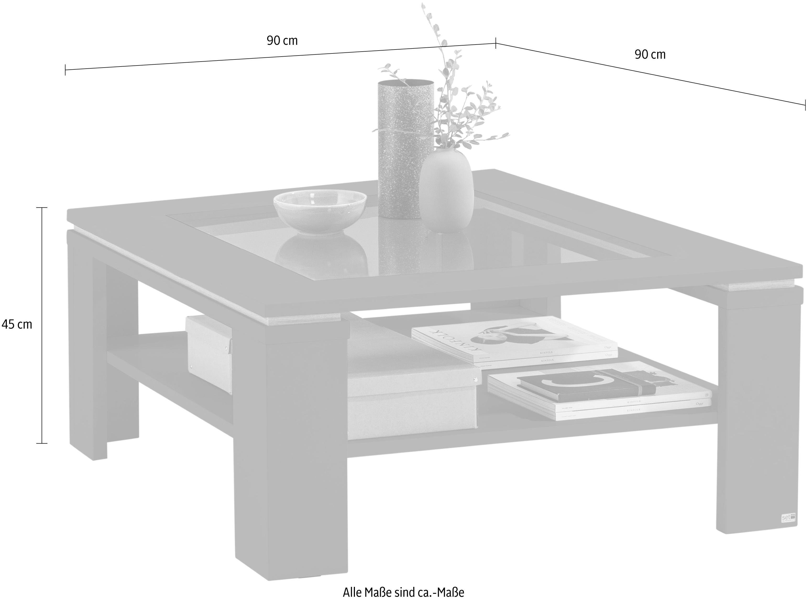 set one by Musterring Salontafel Tacoma Type 65 en 66, met getinte glasplaat