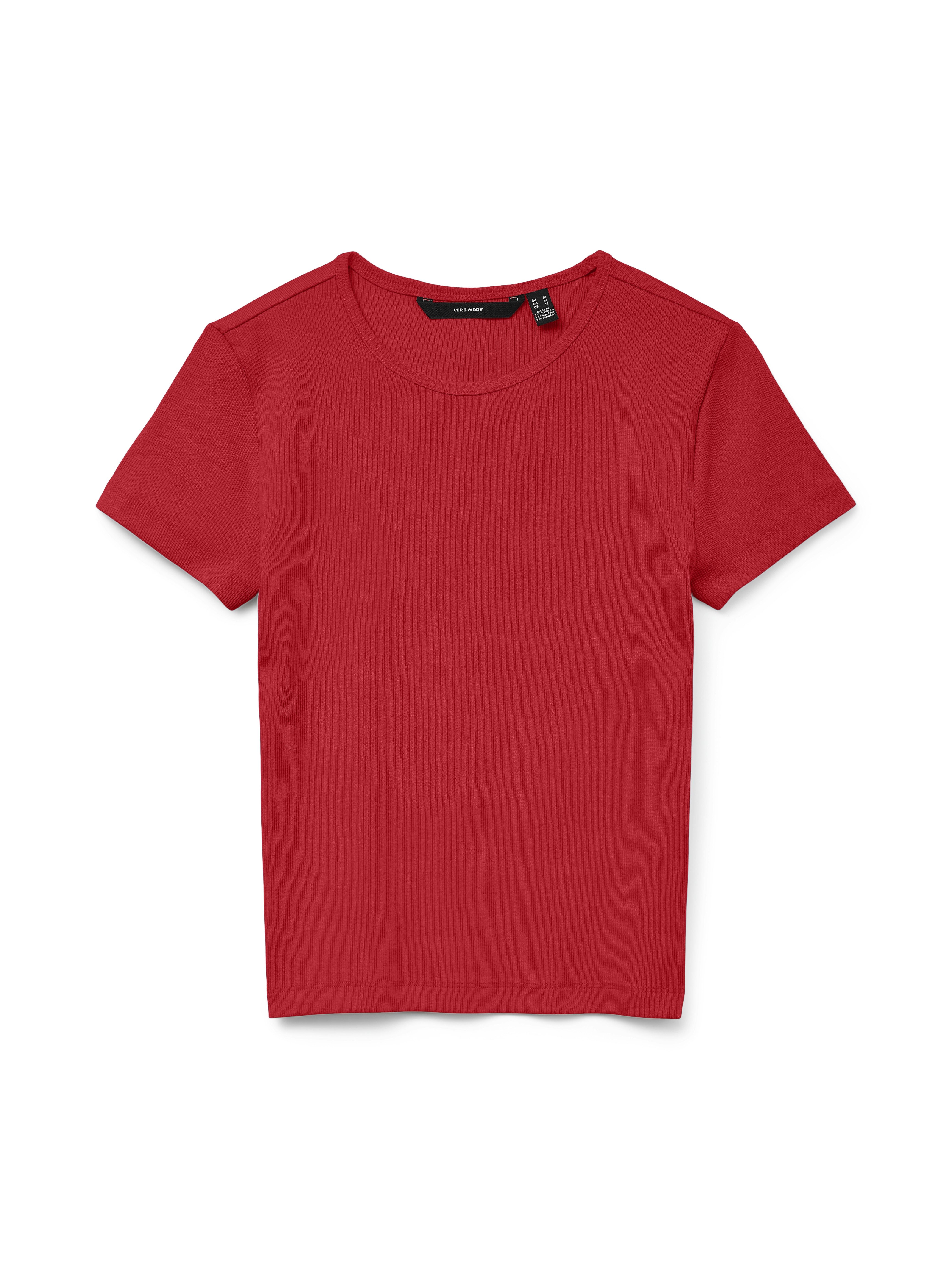 Vero Moda Shirt met ronde hals VMCHLOE SS SHORT TOP JRS NOOS