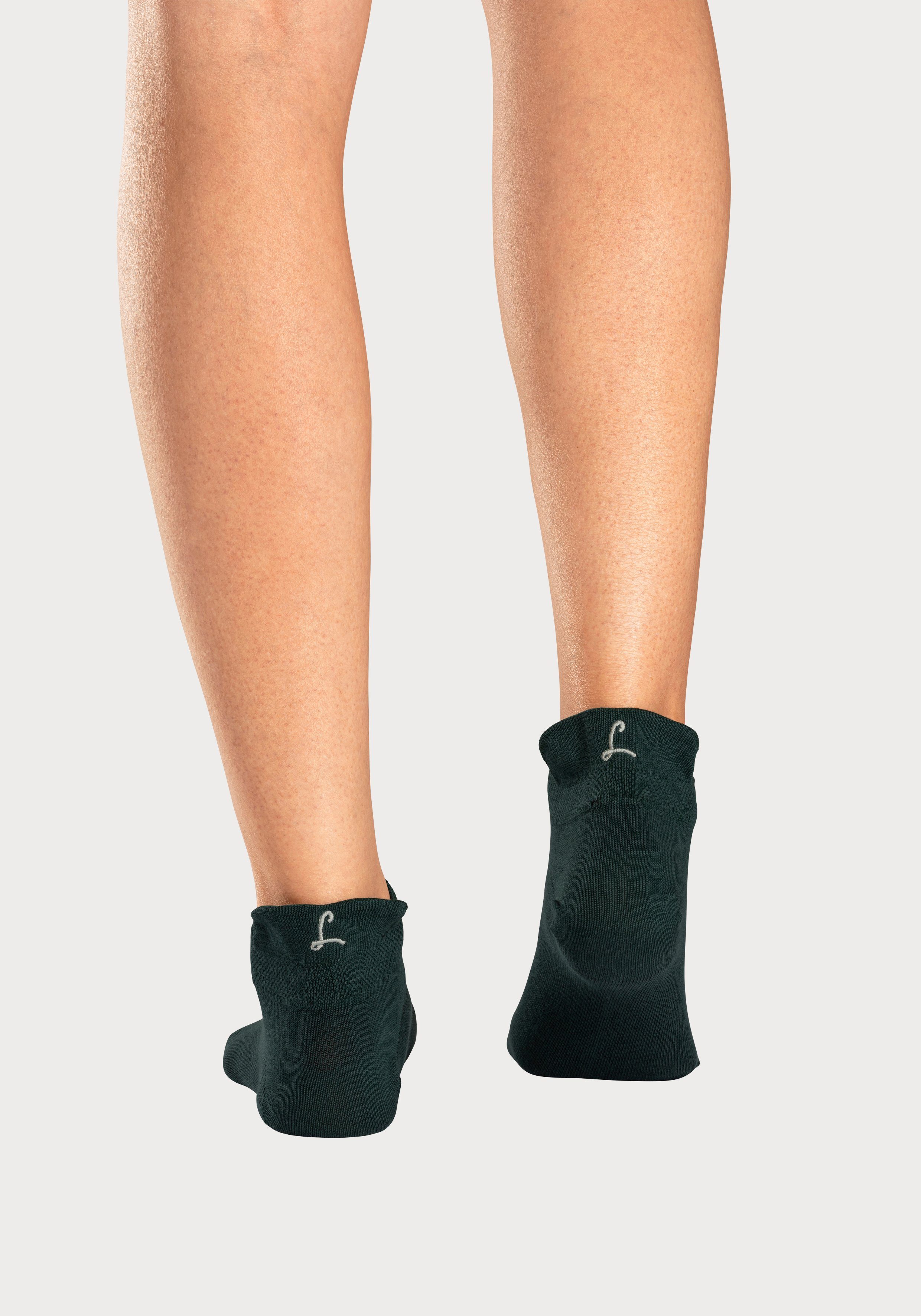 Lascana Sneakersokken met klein borduursel (box, 7 paar, Box)