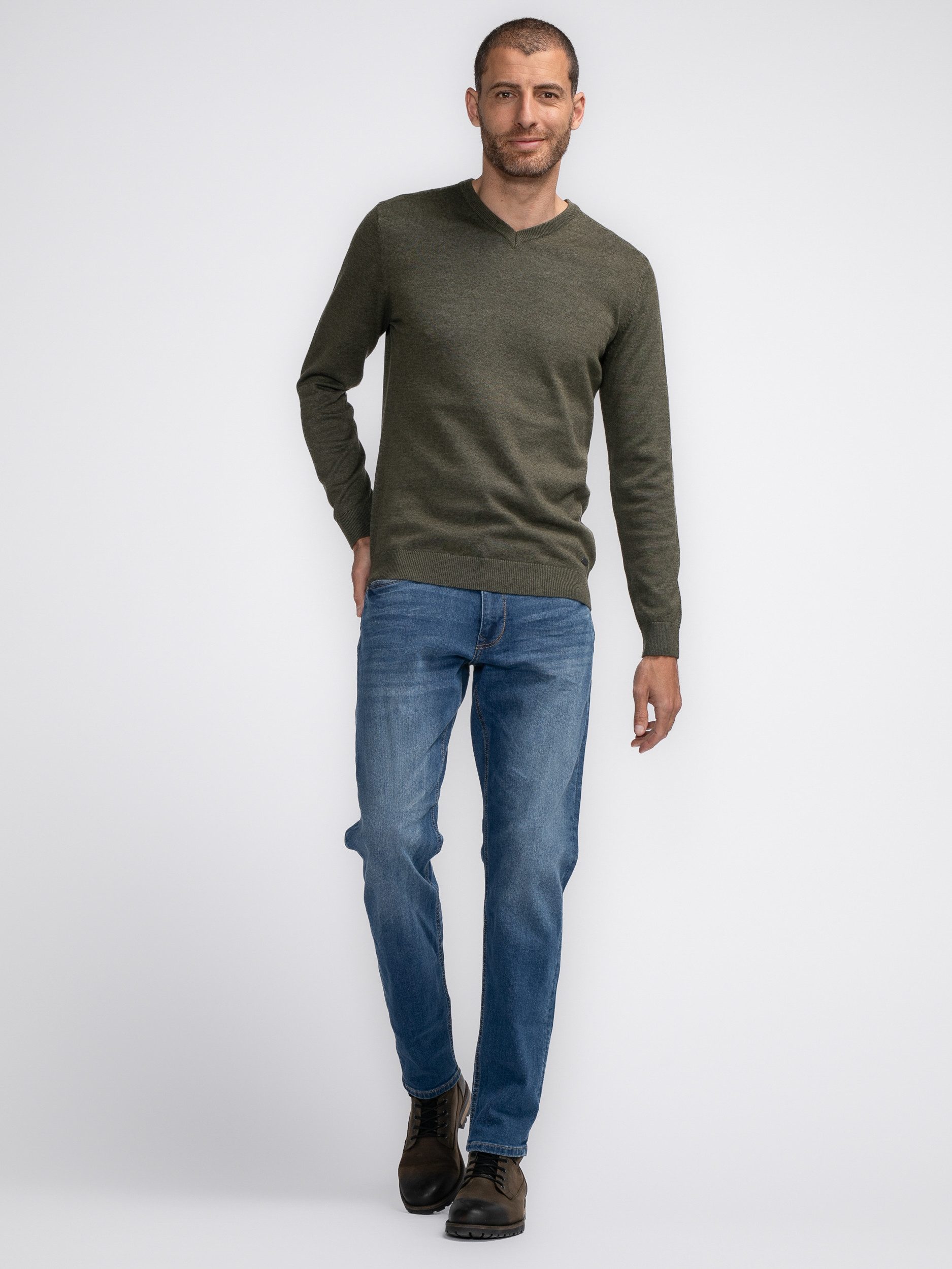 Petrol Industries Trui met V-hals Men Knitwear V-Neck Basic
