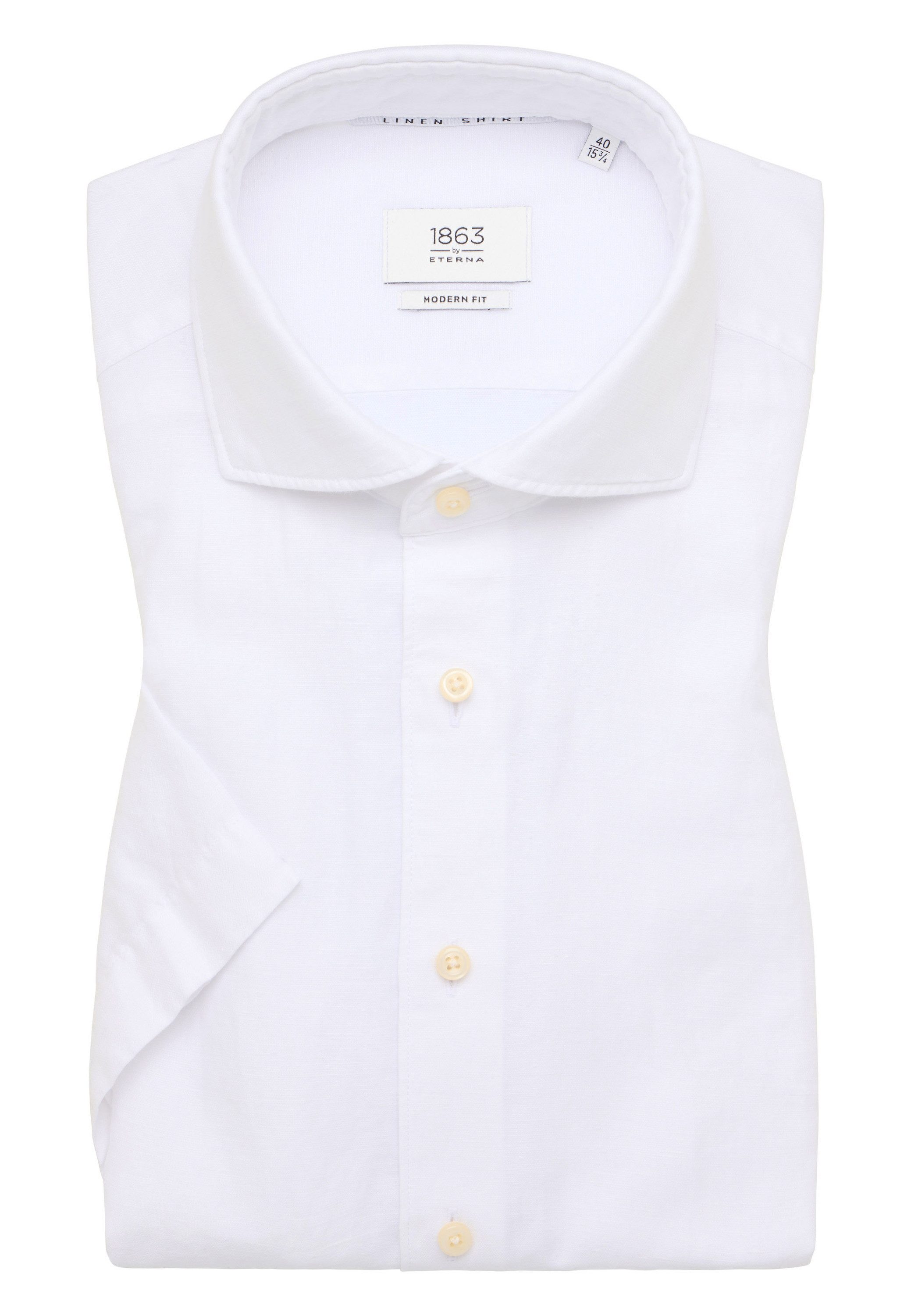 Eterna Overhemd met korte mouwen MODERN FIT EASY IRON (gemakkelijk te strijken)