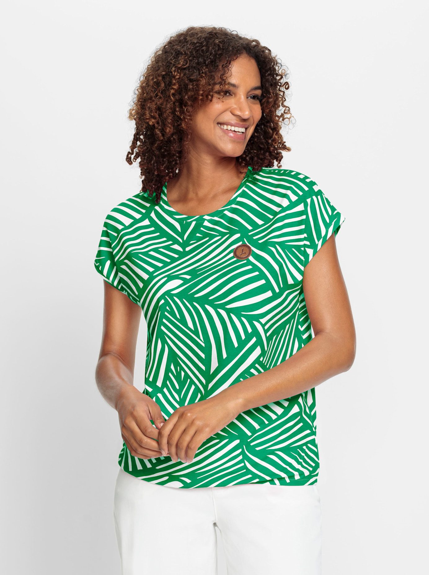 Casual Looks Shirt met ronde hals Shirt (1-delig)