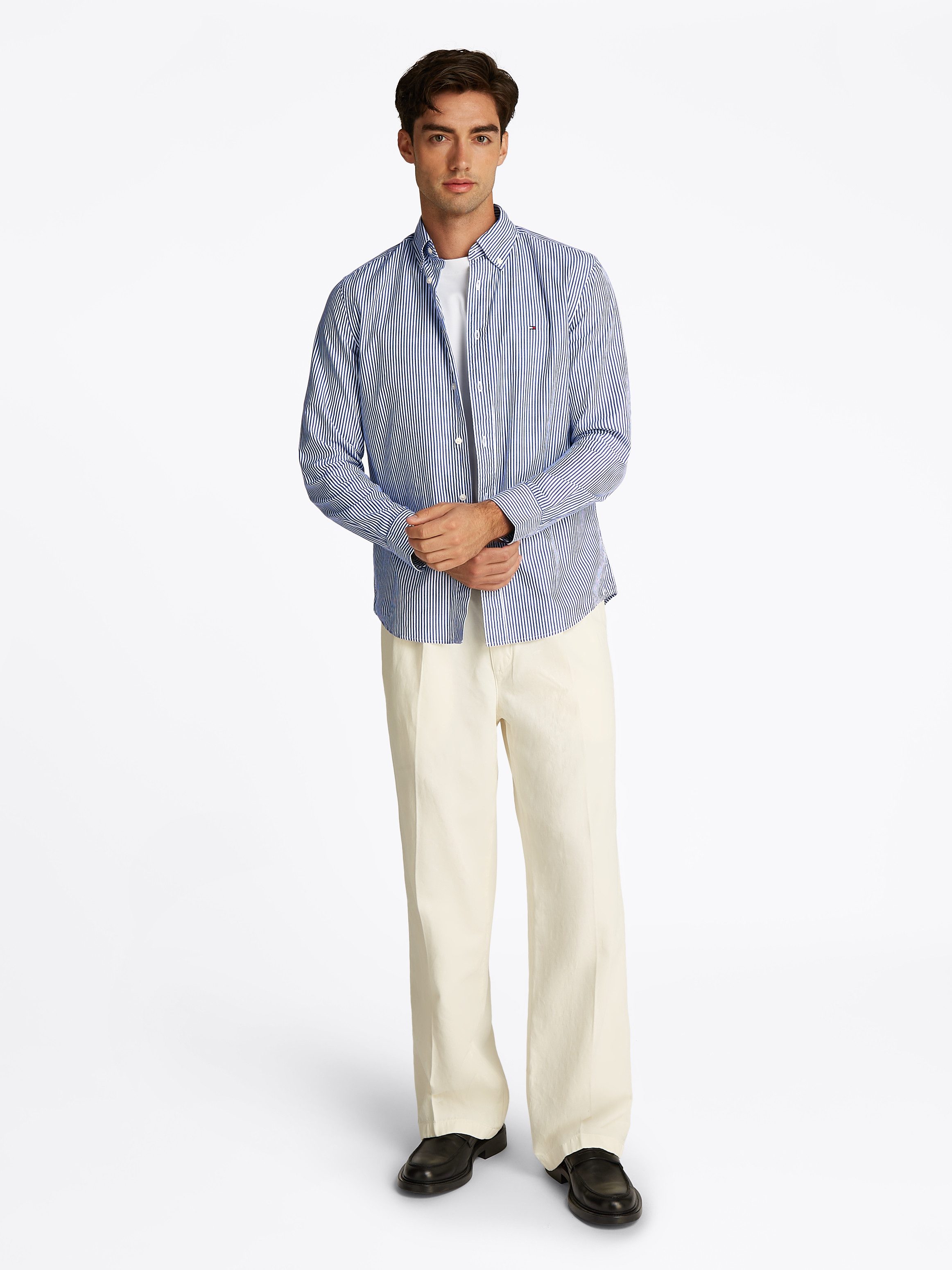 Tommy Hilfiger Overhemd met lange mouwen FLEX POPLIN CLASSIC STP RF SHIRT
