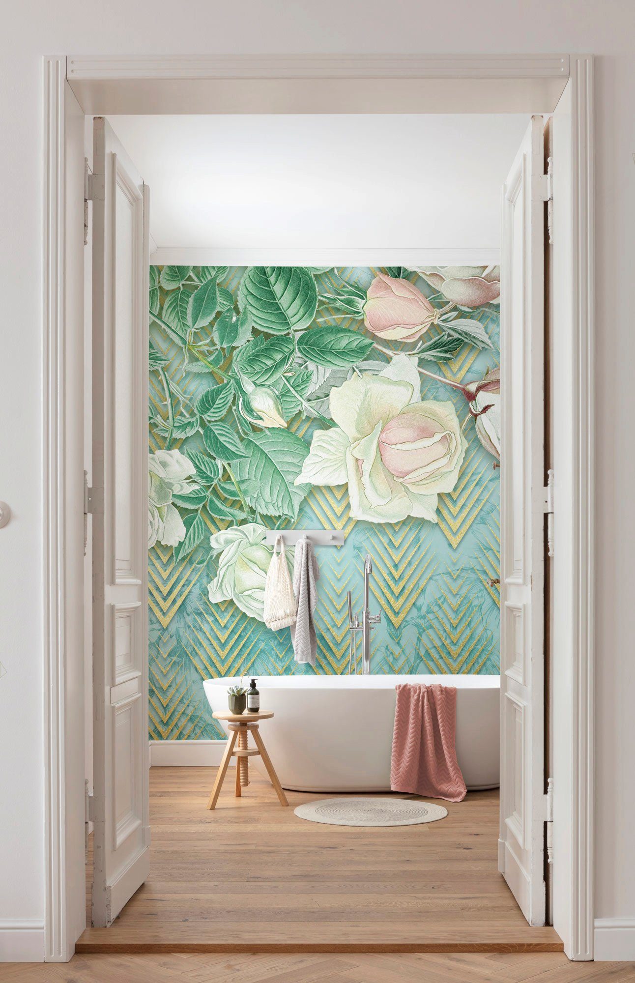 Komar Vliesbehang Digitale print vlies - Rose Poem - Afmeting 200 x 250 cm