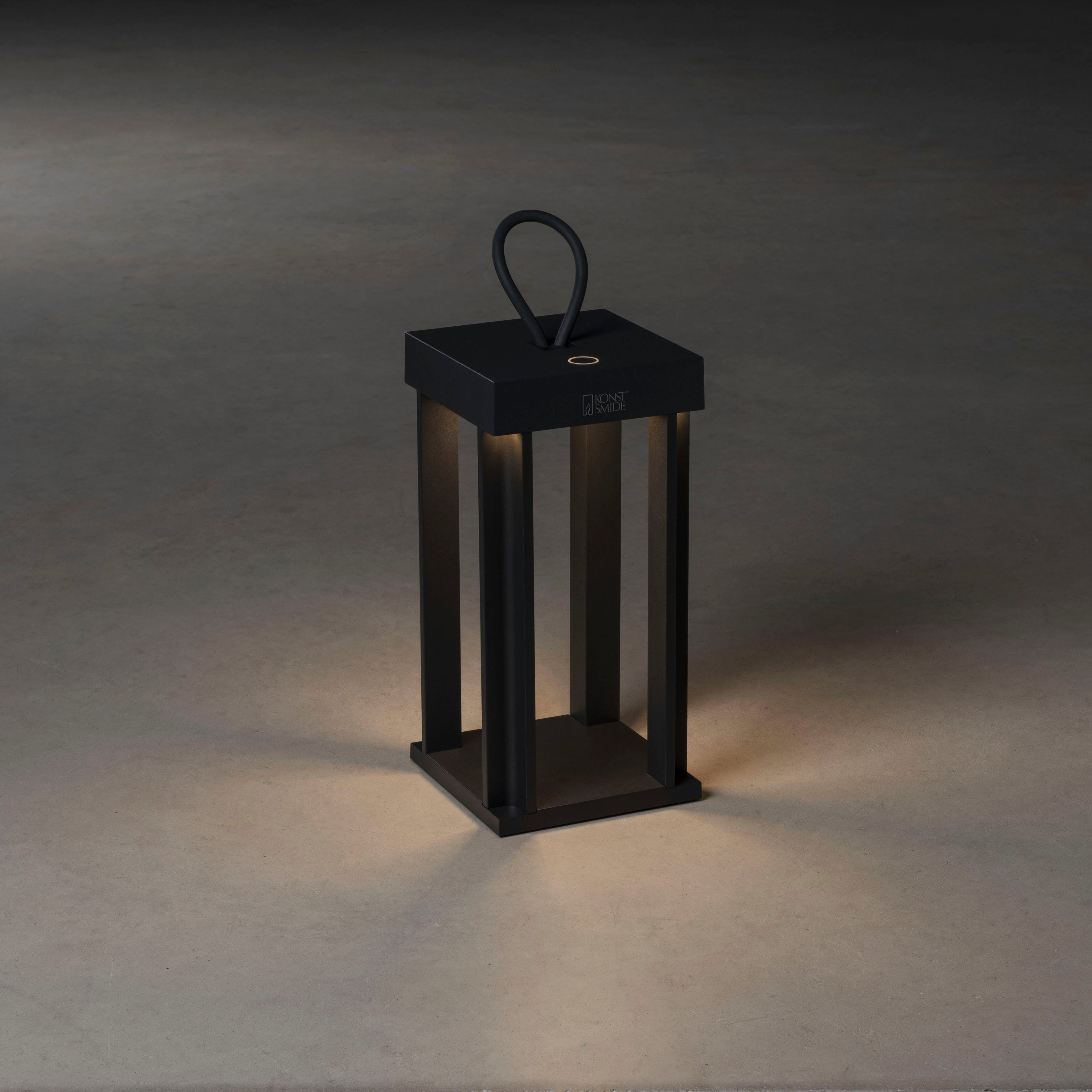 KONSTSMIDE Led-lantaarn Cannes Cannes LED USB-lantaarn 42cm, dimbaar 2700/3000K (2 stuks)