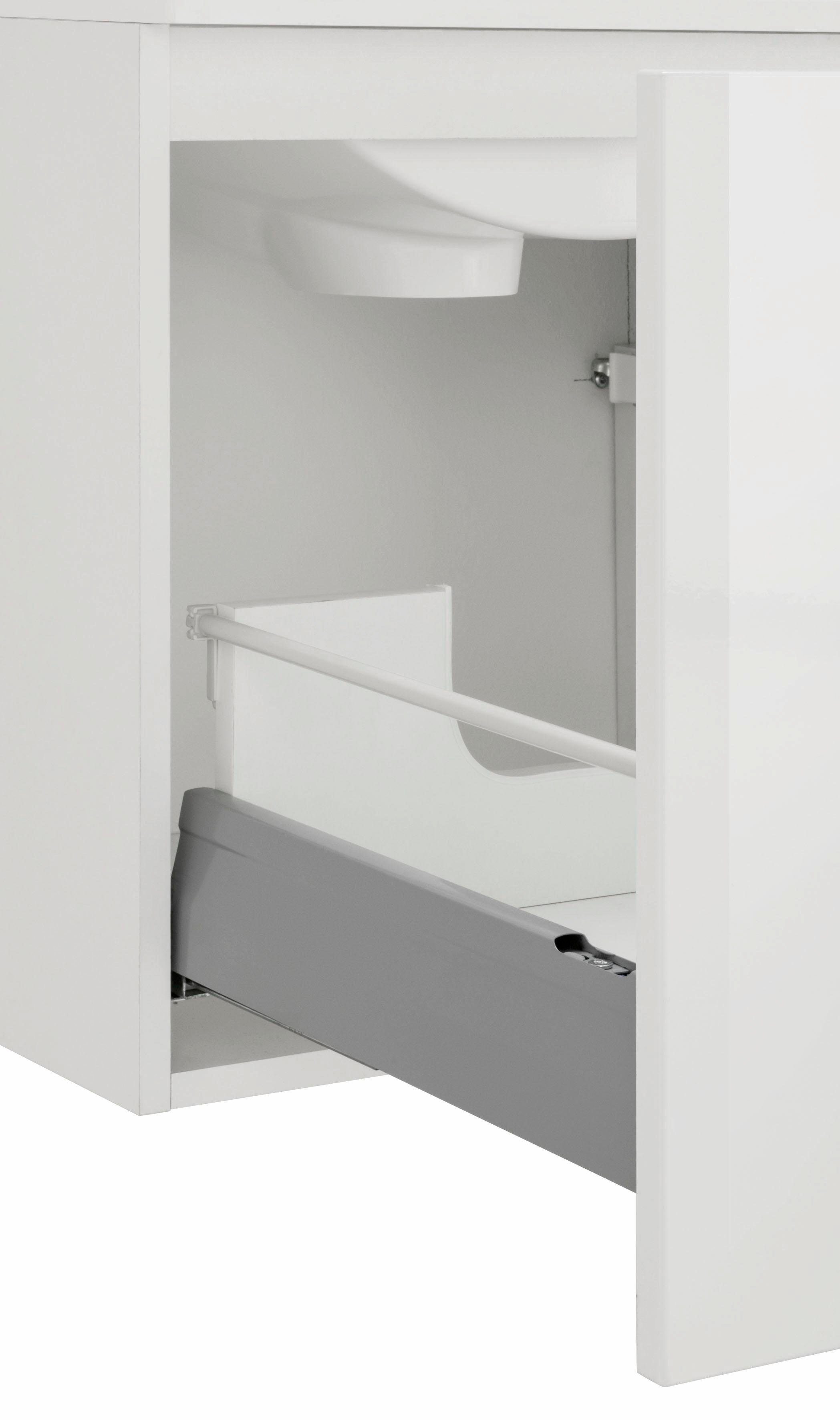 welltime Badkamerserie Ravenna Dubbele wasbak, breedte 120 cm (2-delig)