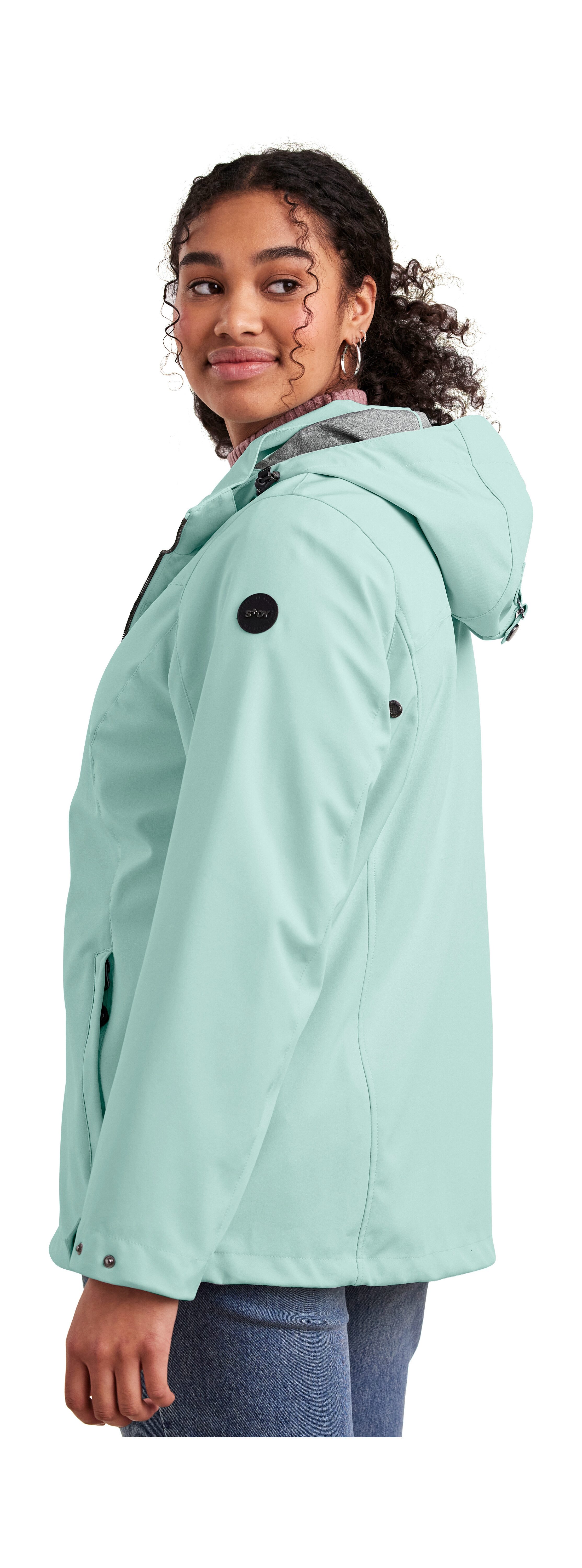 STOY Softshell-jack STS 1 WMN SFTSHLL JCKT Dames softshelljas: waterafstotend, ademend, milieuvriendelijk