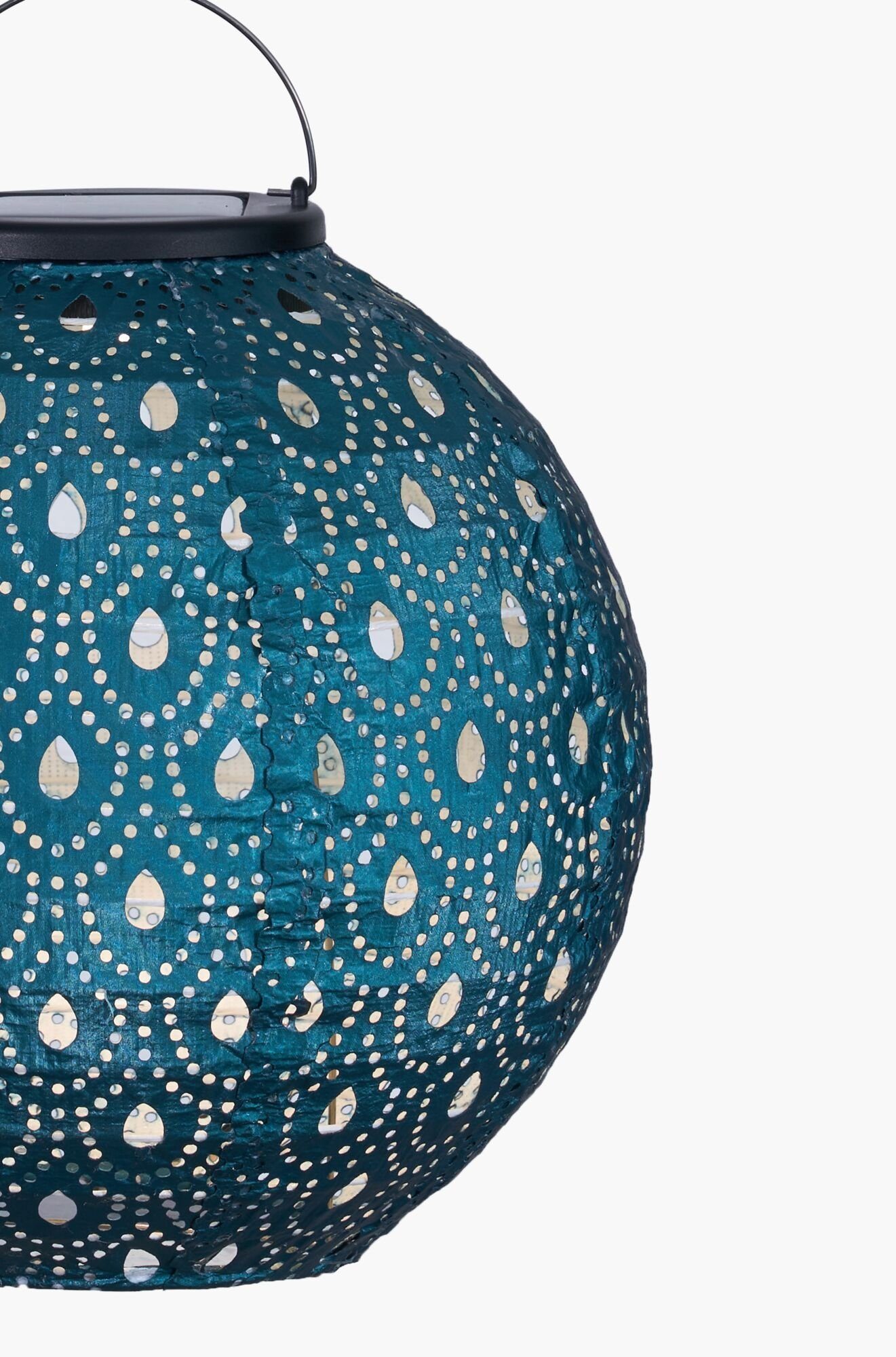 Pauleen Led-solarlamp Sunshine Charm lampion solar blauw Tyvek vlies