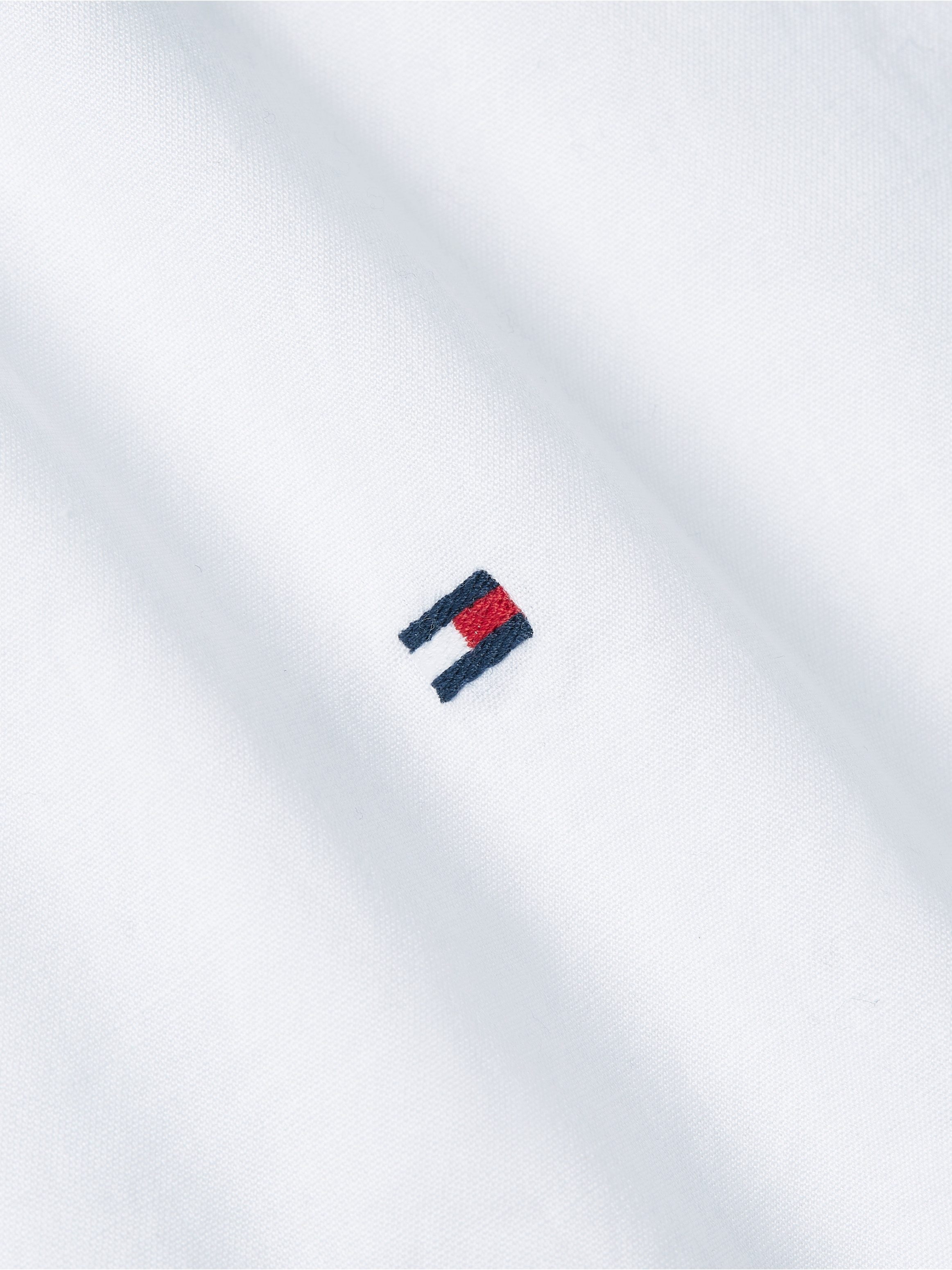 Tommy Hilfiger Overhemd met lange mouwen NATURAL SOFT SOLID MAO RF SHIRT met tommy hilfiger merkrand binnenin de mouwopening