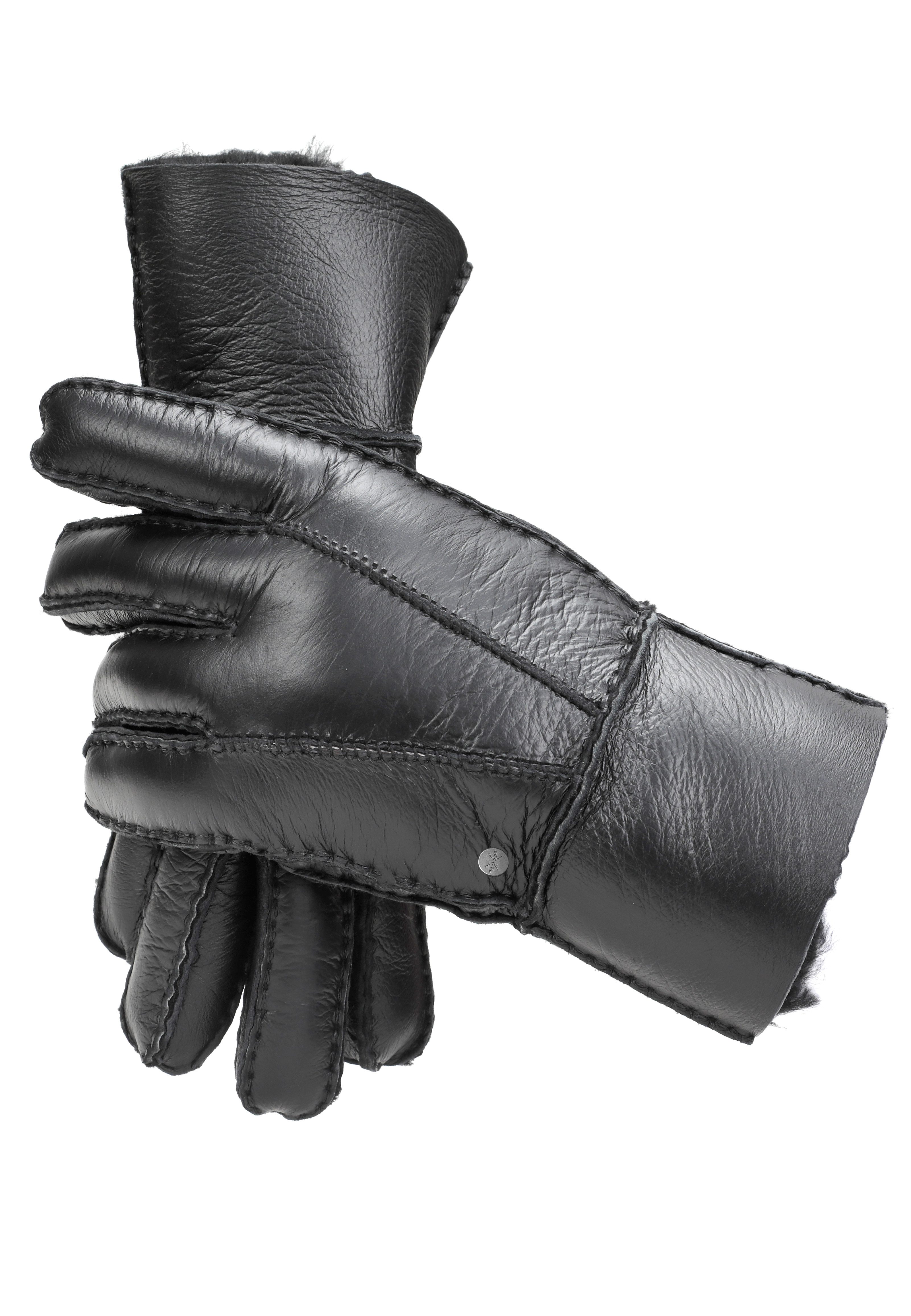 PEARLWOOD Leren handschoenen Bell warm gevoerd, hogere schacht (1 paar)