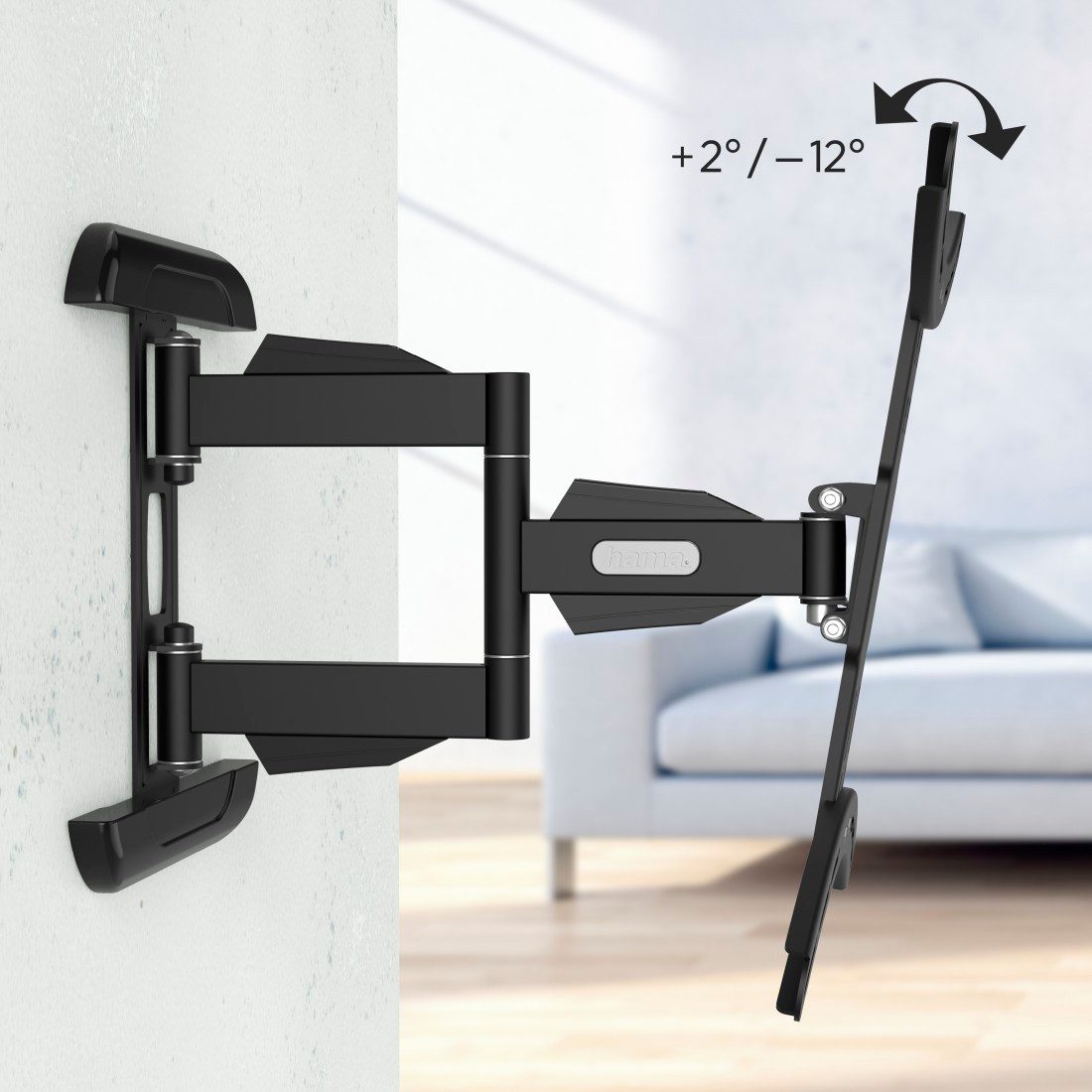 Hama Tv-wandhouder Beugel, draaibaar, kantelbaar, uitschuifbaar van 81 - 165 (32" - 65")
