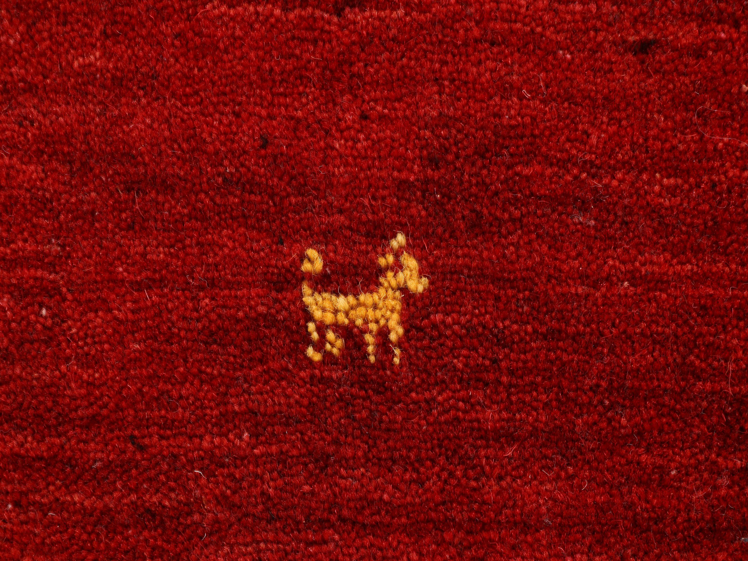 carpetfine Wollen kleed Gabbeh Uni, ook als loper verkrijgbaar