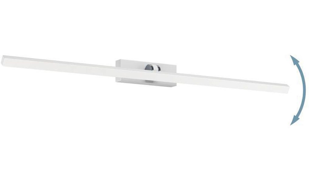 EGLO Spiegellamp VERDELLO Wandlamp van kunststof in wit en chroom, badkamer spiegel lamp, IP44 (1 stuk)
