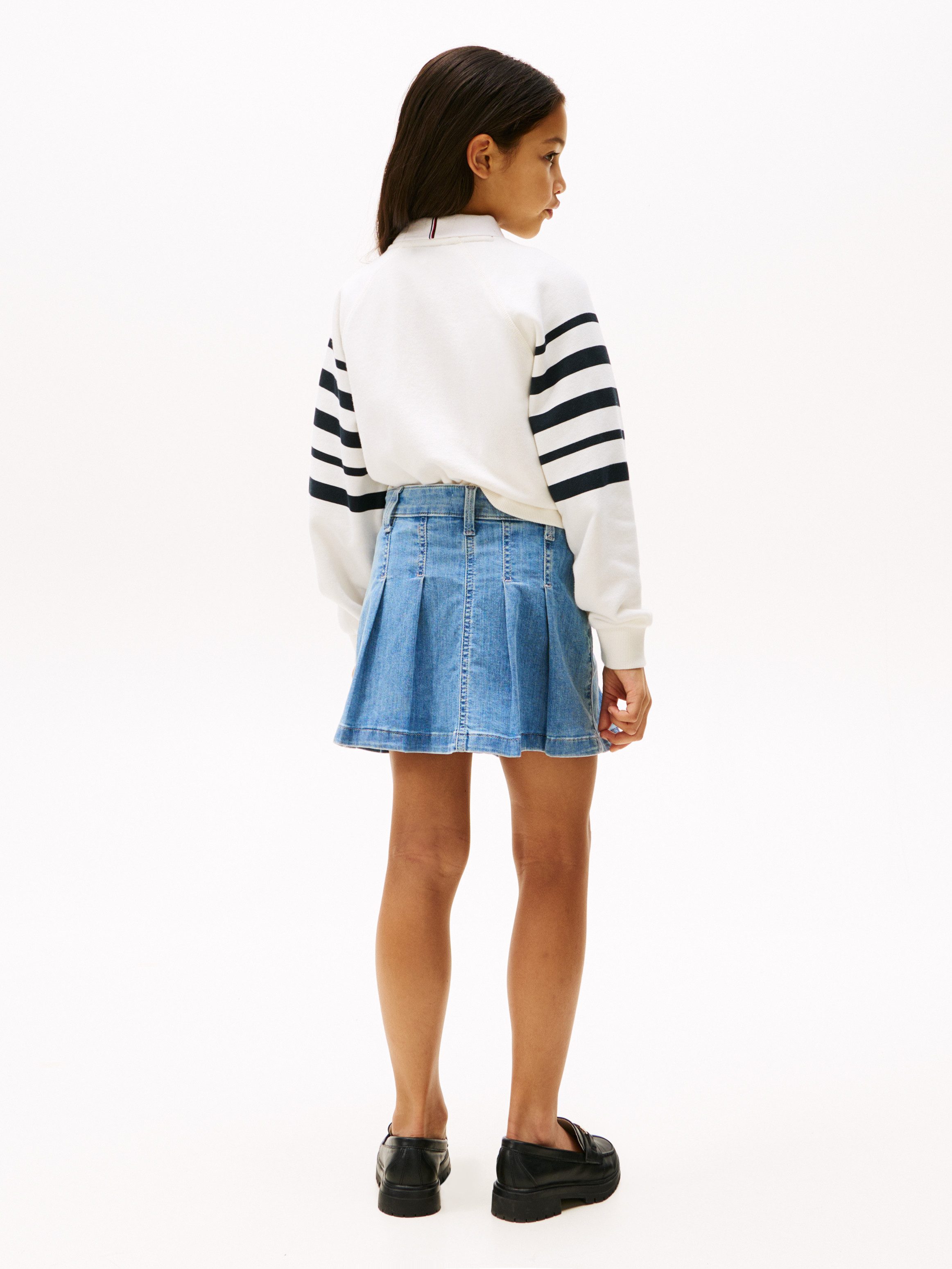 Tommy Hilfiger Plooirok DENIM SKIRT PLEATED