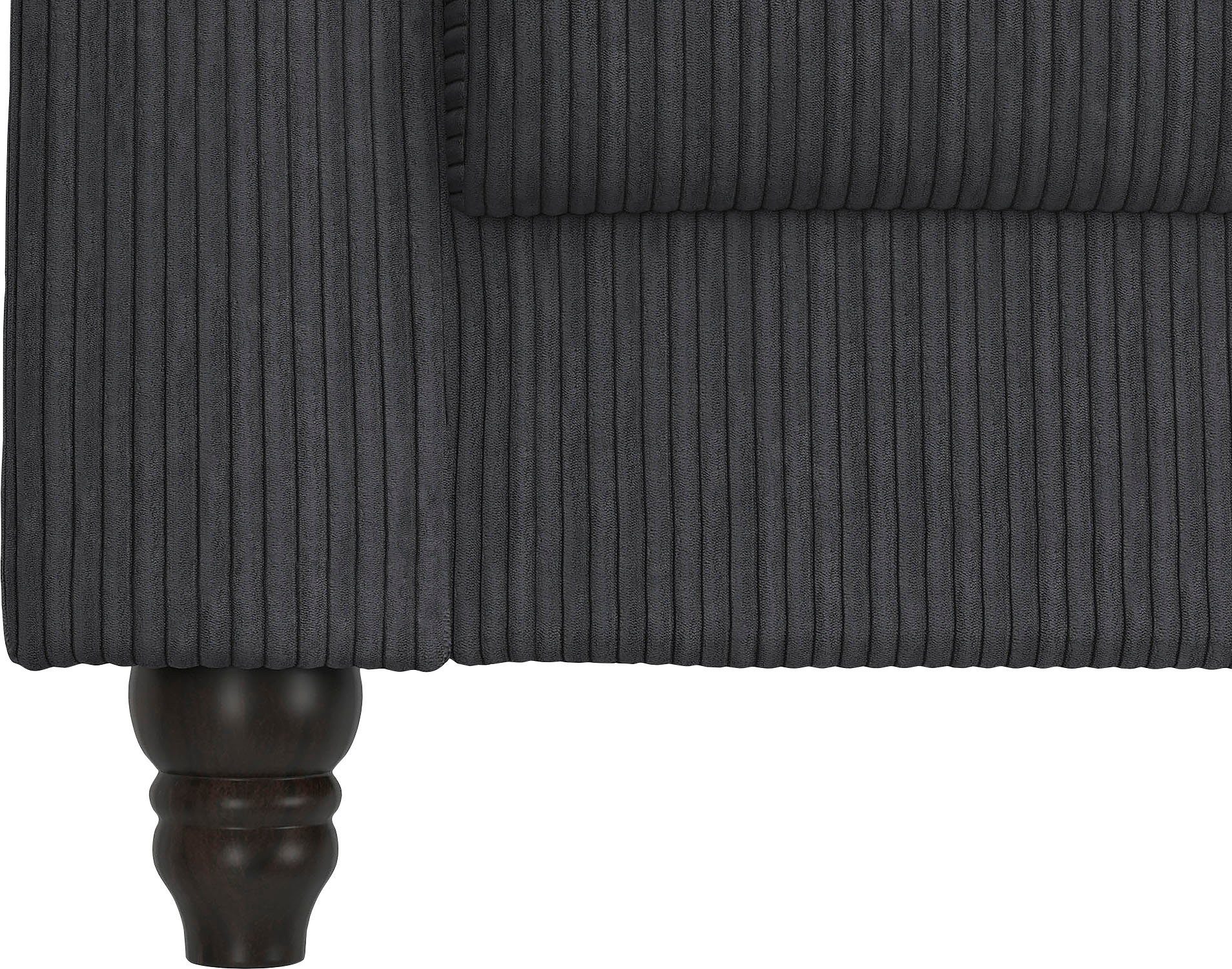 Dorel Home Hoekbank Felix II, L-model, bedbank 241cm (ligoppervlak 108x195 cm),
