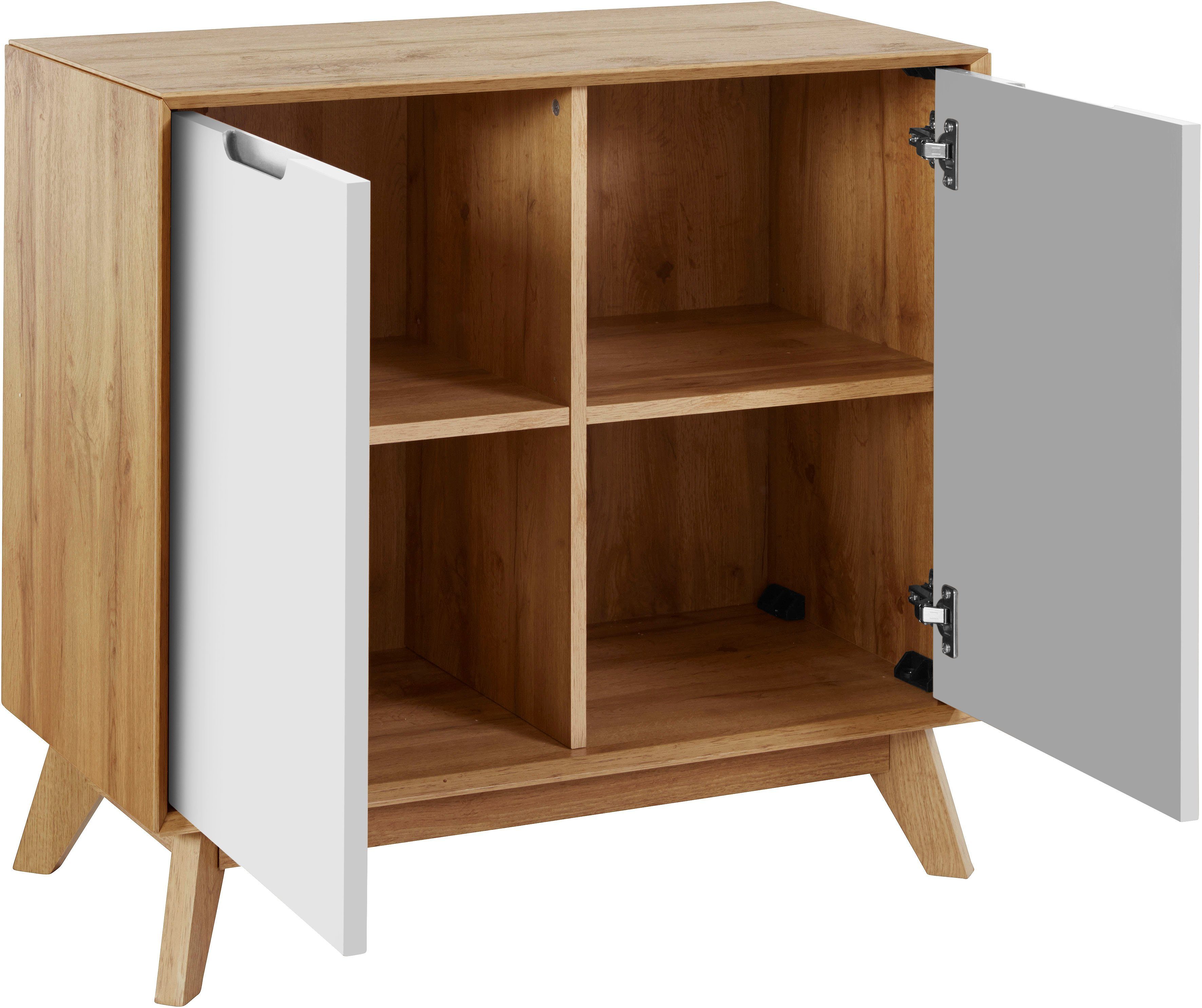 andas Dressoir Pandrup Commode met 2 deuren en 2 verstelbare inlegplanken, B:80 cm, H:75 cm