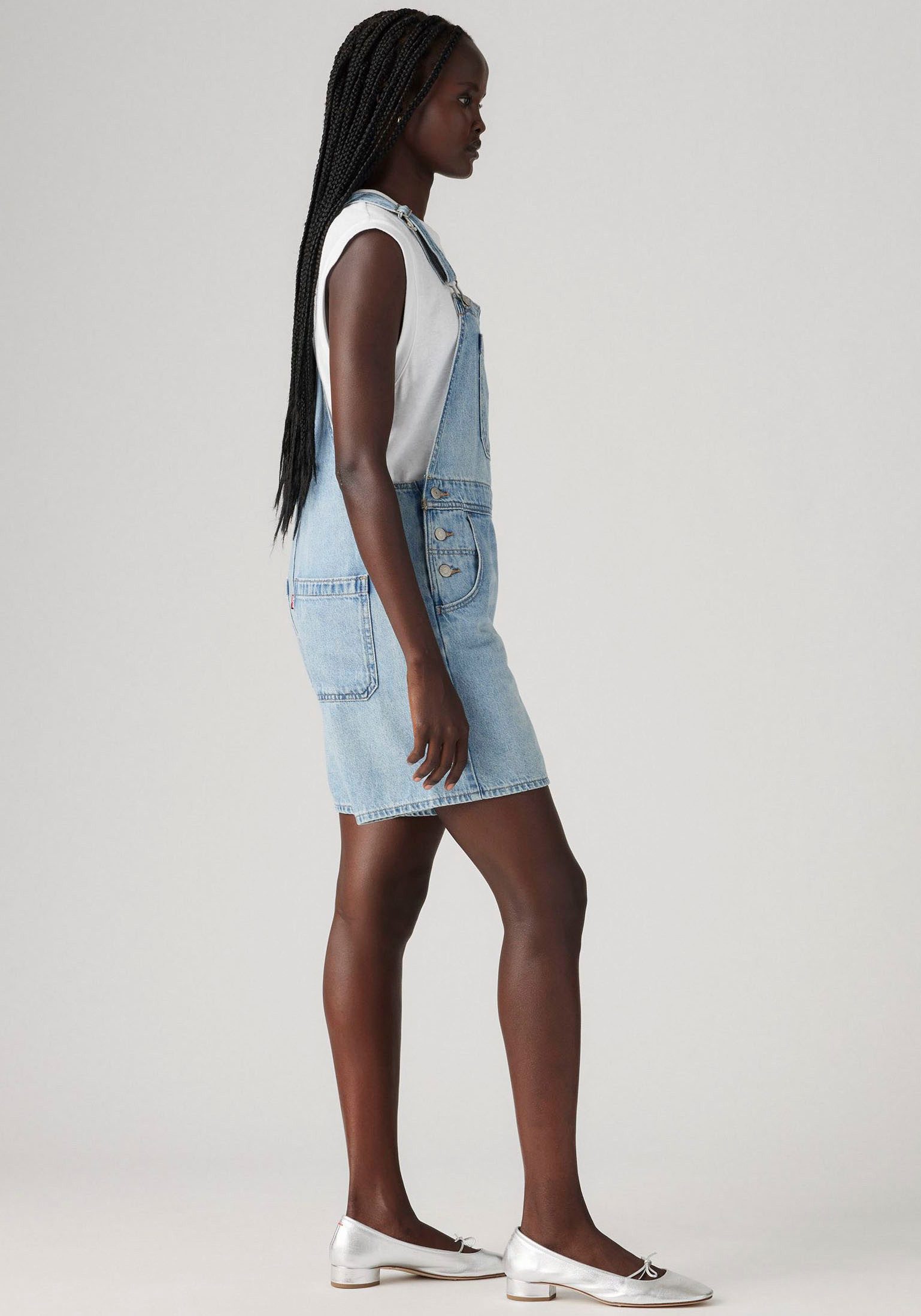 Levi's® Tuinbroek UTILITY SHORTALL in five-pocketsstijl