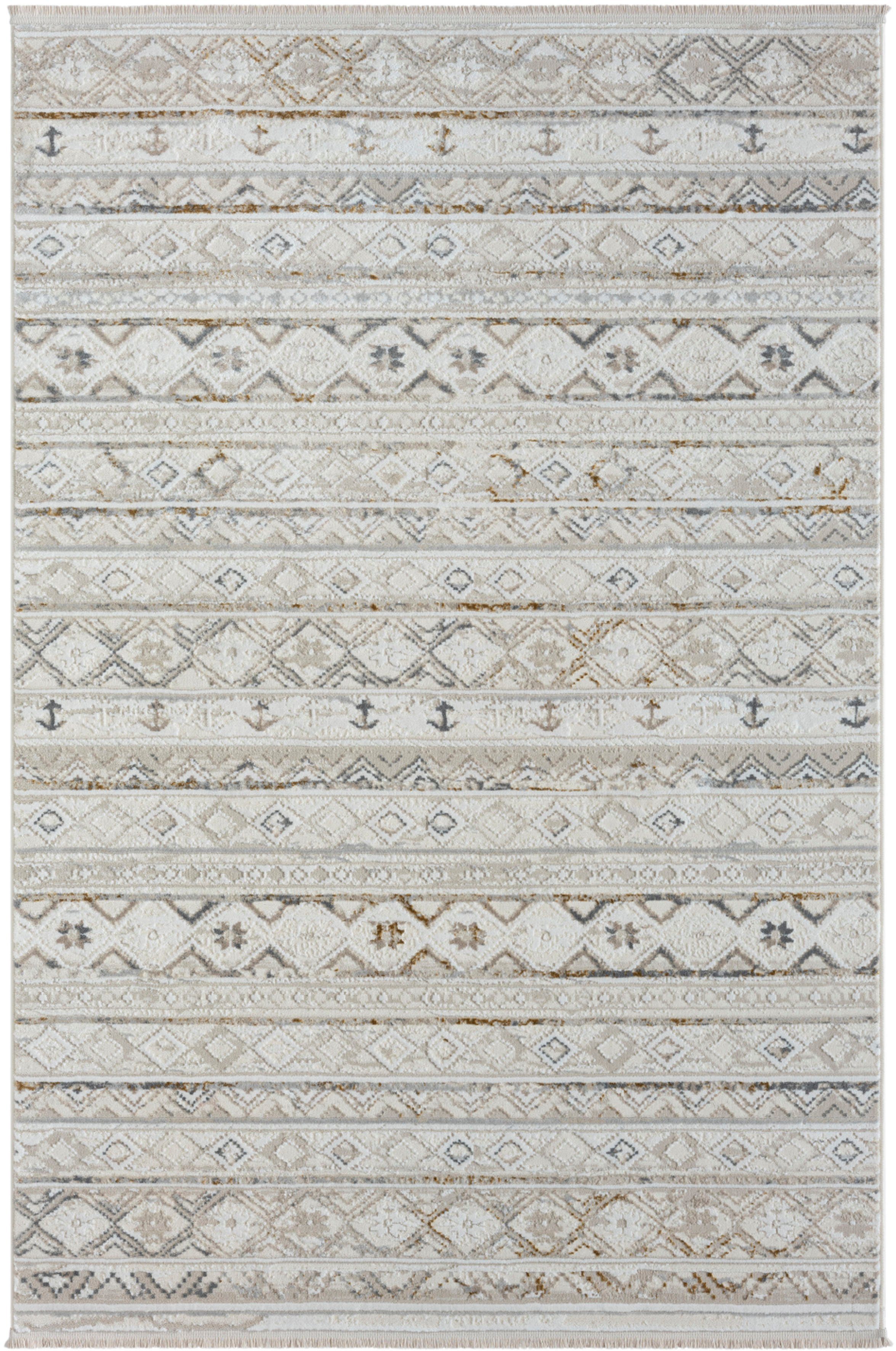 Myflair Möbel & Accessoires Vloerkleed Mijn Nomady voorraadopruiming Kortpolig, Scandi-ontwerp, bijzonder zacht door microvezel, met franjes